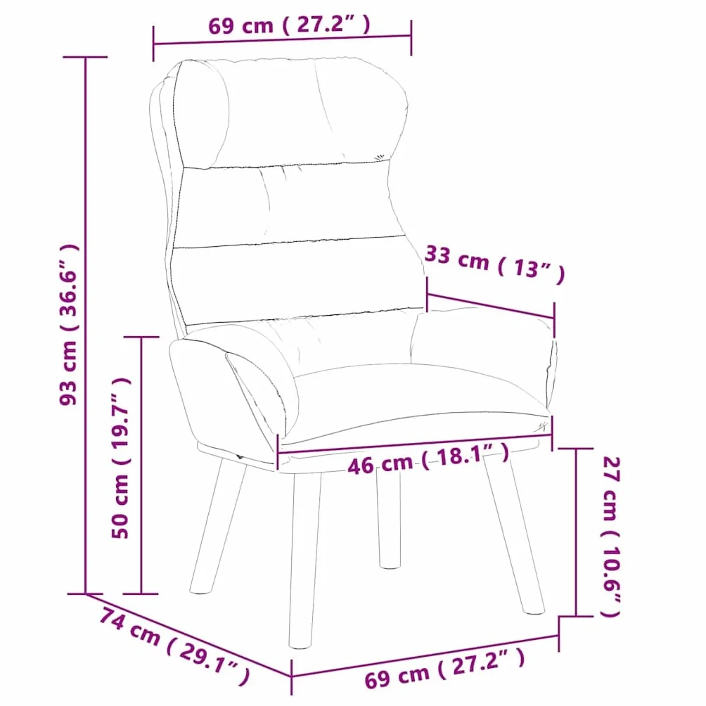 vidaXL fotel Jasnozielony 69 x 74 x 93 cm Aksamit | Stworzony dla Twojego komfortu podczas relaksu, Zrobiony z tkaniny i drewna wysokiej jakości, które przetrwają lata,
