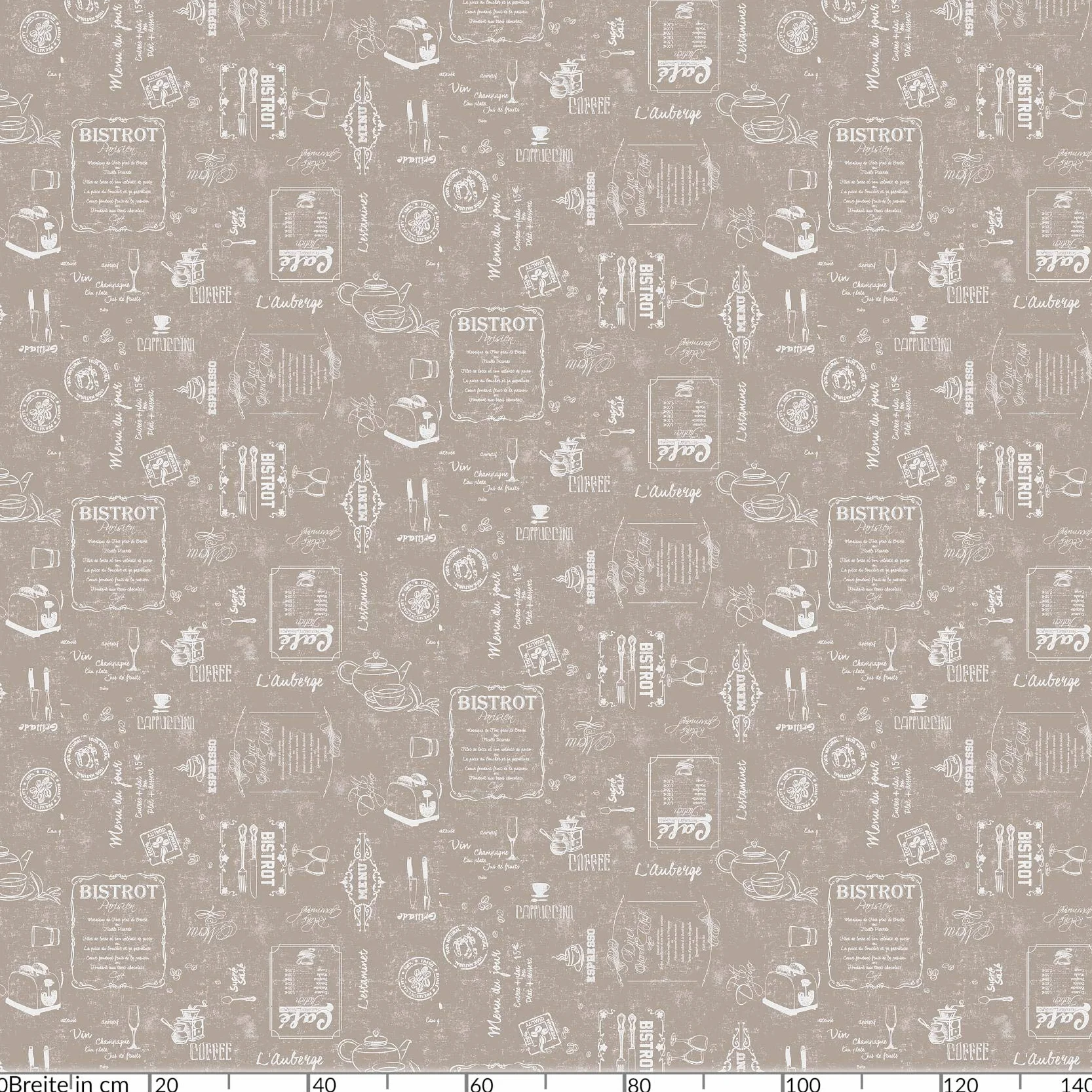 ANRO Obrus ceratowy, zmywalny, beżowy, bistro, retro, nowoczesny, 100 x 140 cm