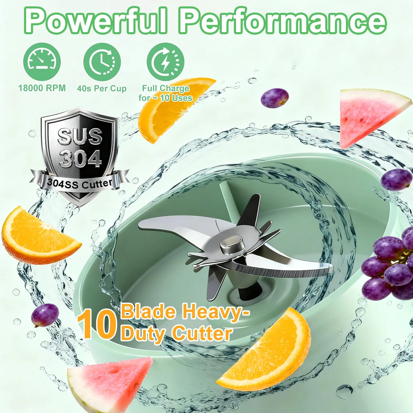 800ml Przenośny blender sokowirówka, Elektryczna wyciskarka do cytrusów & Smoothie Maker na wynos, Butelka na świeży sok, Wolny od BPA, Łatwy w czyszczeniu, dla zdrowia