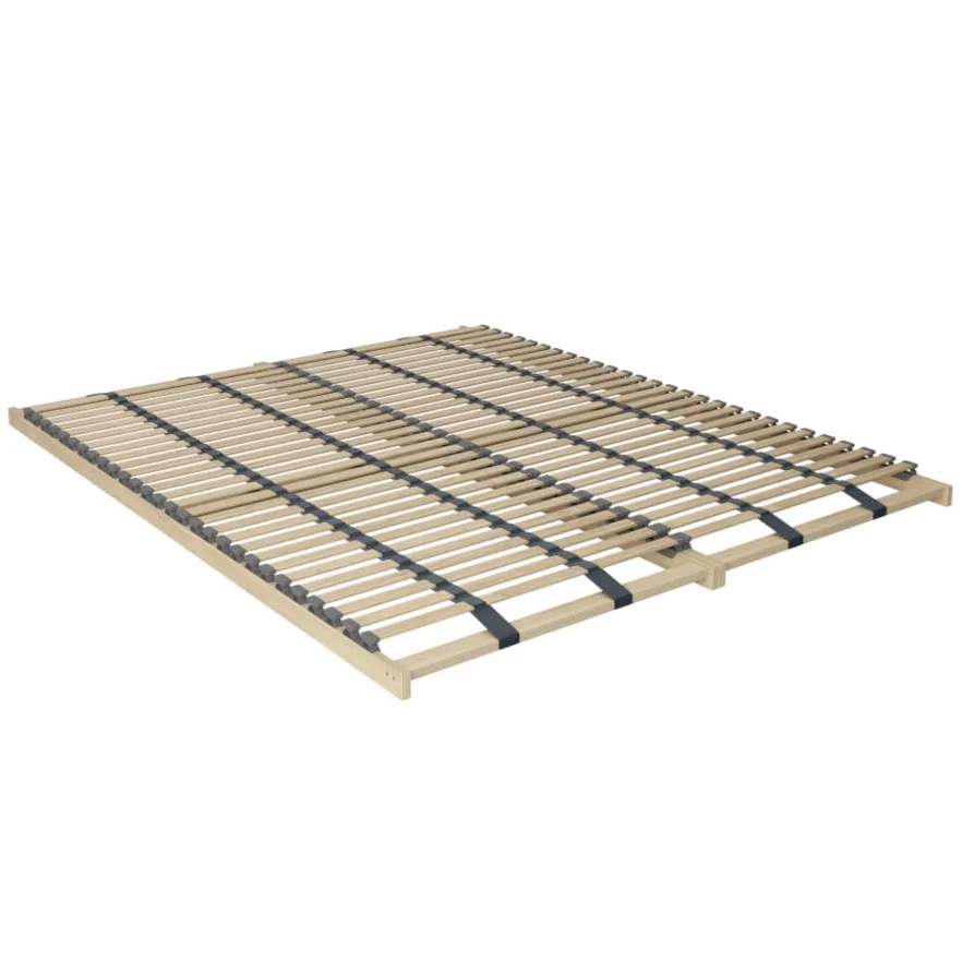 Stelaż do łóżka 180 x 200 cm podwójny 56 listew sprężynujących rama brzozowa obciążenie 200 kg