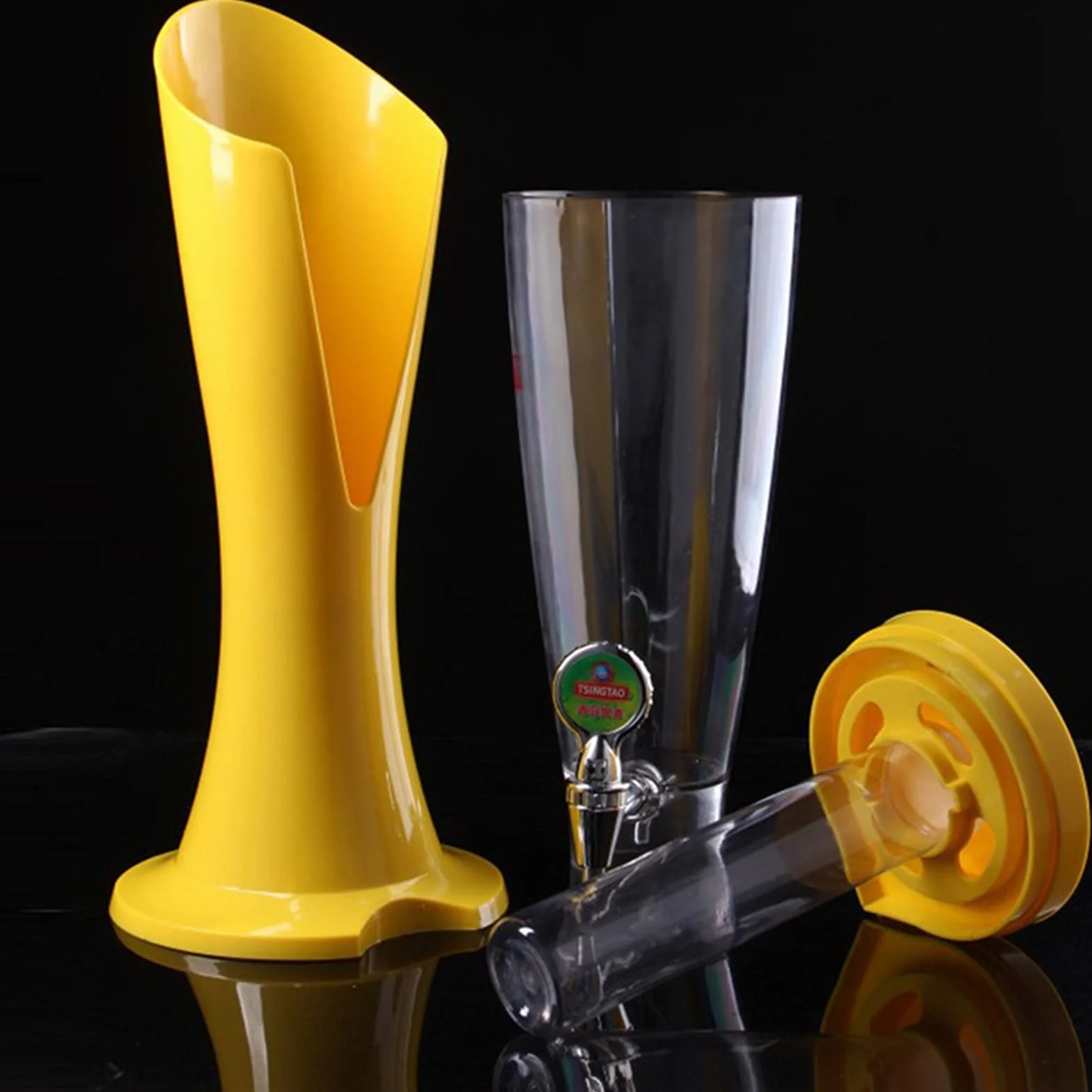 Wieża Piwa, Dozownik napojów Beer Tower z rurką do utrzymywania zimnych napojów, idealna na imprezy i gry, akcesoria do baru domowego,5,3.0L