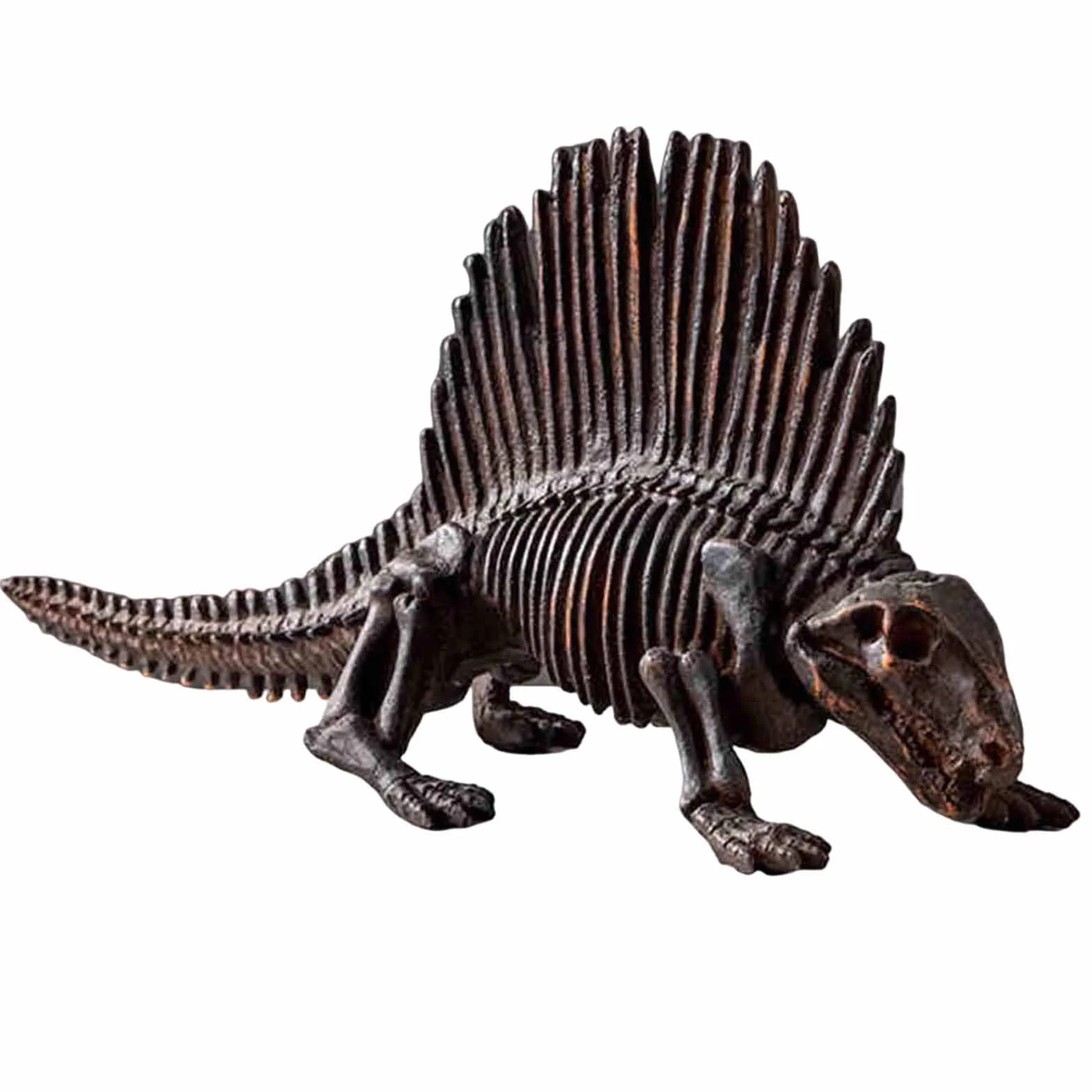 Model szkieletu dinozaura, skamieniała ozdoba rzeźba z żywicy replika do dekoracji domu i baru kolekcja figurka statua rekwizyt edukacyjny