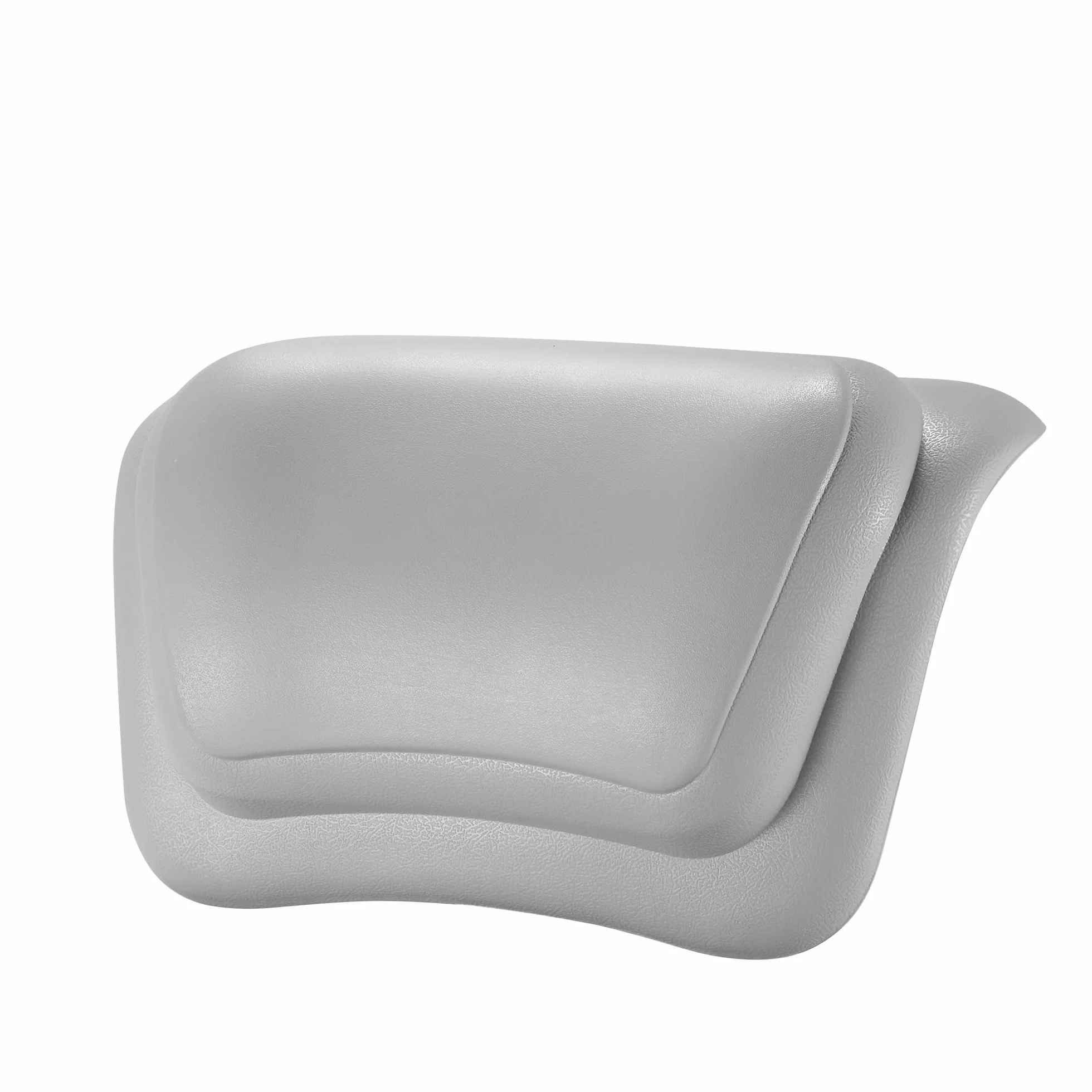 Poduszka łazienkowa wodoodporny ergonomiczny zagłówek 3D antypoślizgowa spa wsparcia szyi pleców (szara)