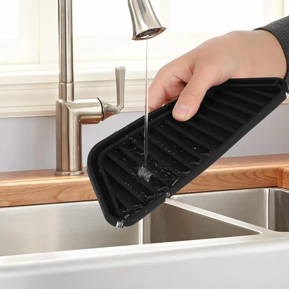 2 szt. taca ociekowa do lodówki, silikonowa taca ociekowa wielokrotnego u?ytku, dozownik wody do lodówki taca ociekowa akcesoria do lodówki kompatybilne z Whirlpool Samsung inne
