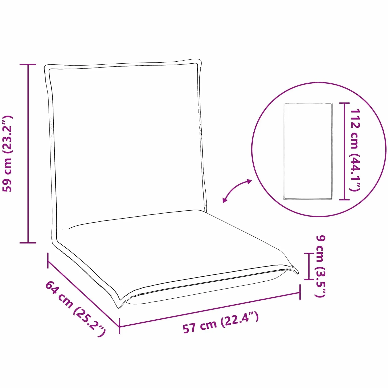 Krzesło podłogowe w kolorze czerwonego wina z materiału 54 x 64 x 59 cm, składane i regulowane oparcie, wyściełane i ergonomiczne, do jogi, medytacji, czytania i grania w pomieszczeniach