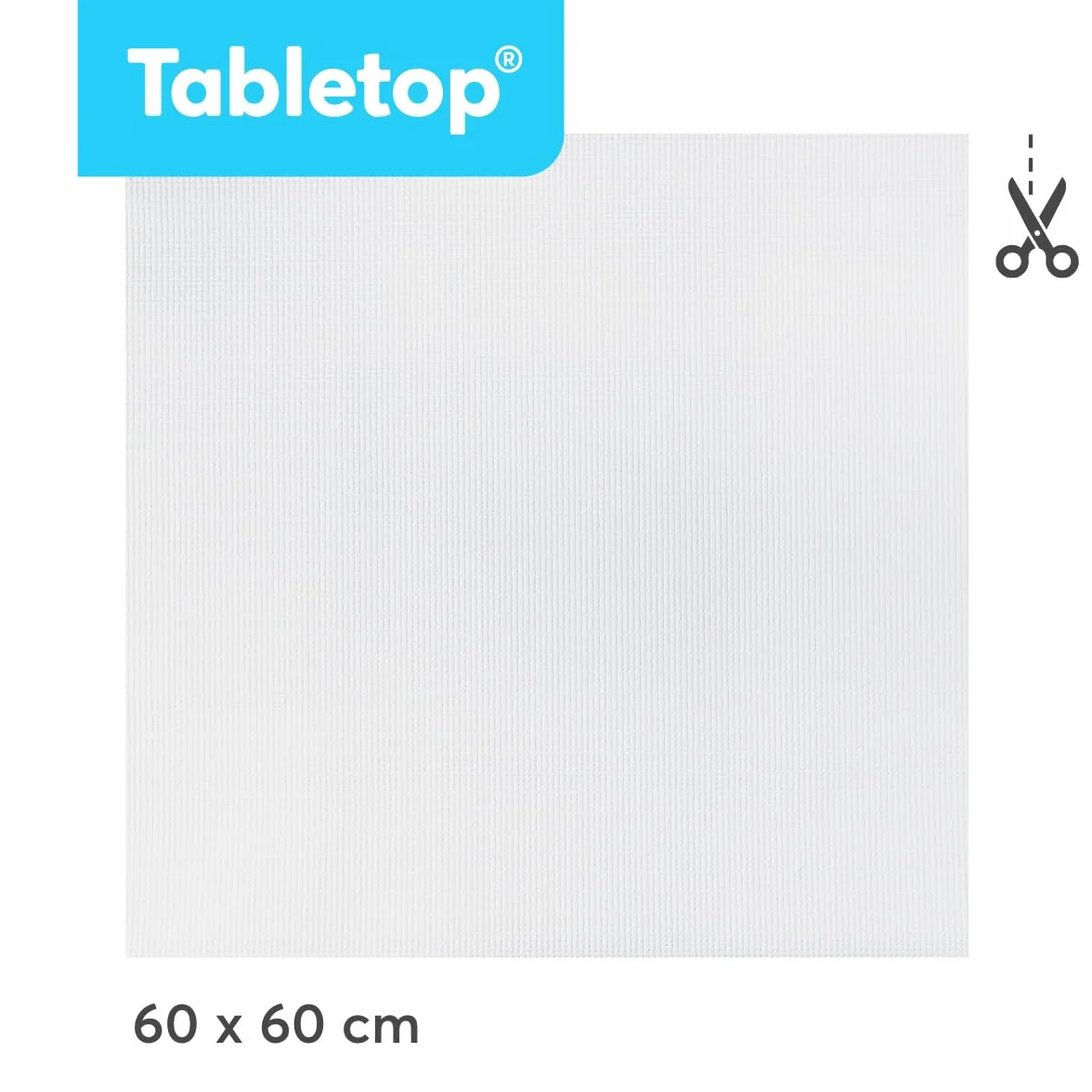 Mata antypoślizgowa do pralki 60 x 60 cm, z miękkiej pianki, możliwość przycięcia – biała – jako pokrowiec na pralkę lub suszarkę, wyprodukowano w Niemczech
