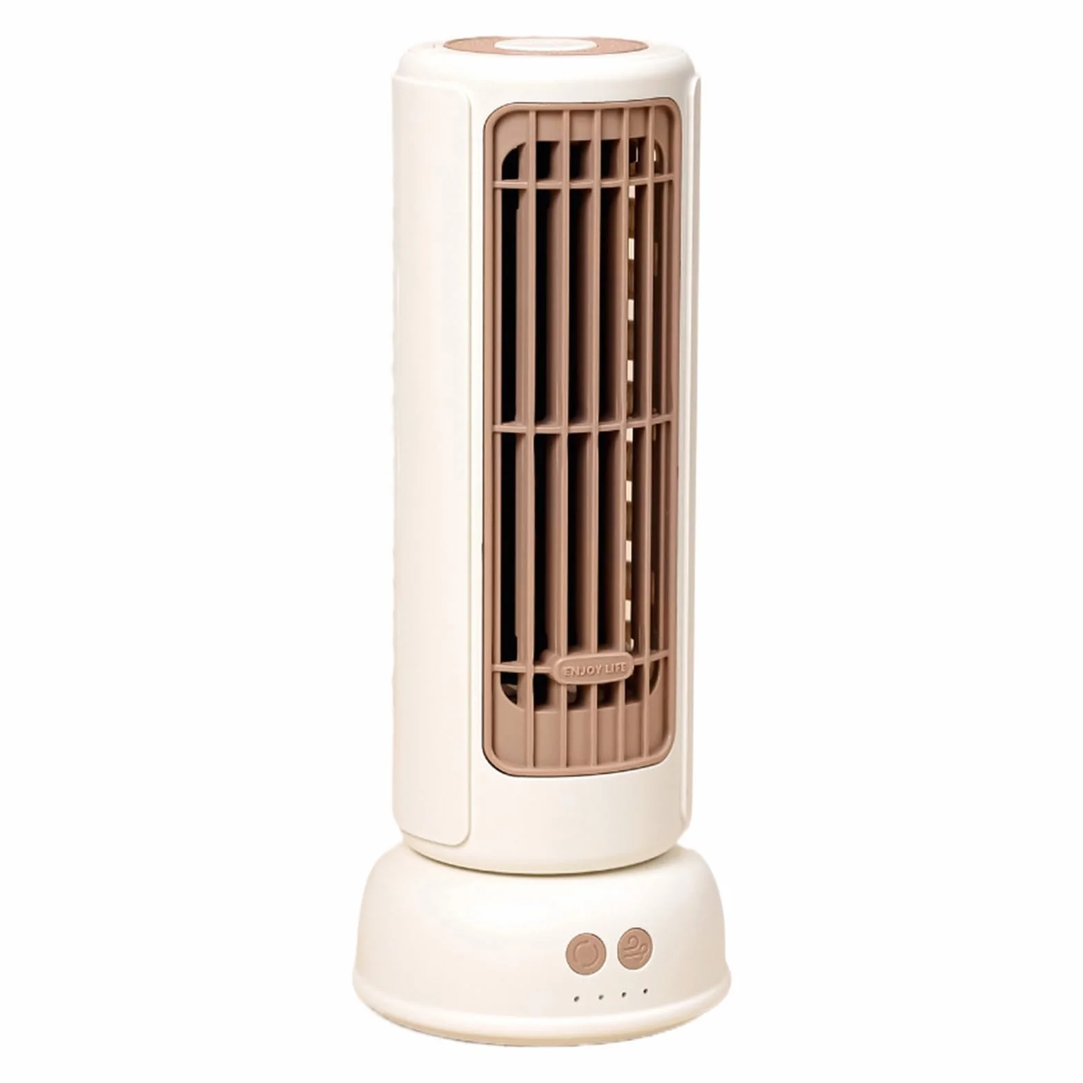 Tower Fan, Oscillating Ventilator, 3.94x3.94x10.24 inches Bedroom Powerful 3-Speed Air Circulator, Standing Fan for Home Nursery Dorm Car Camping, Room Kitchen Garage Basement