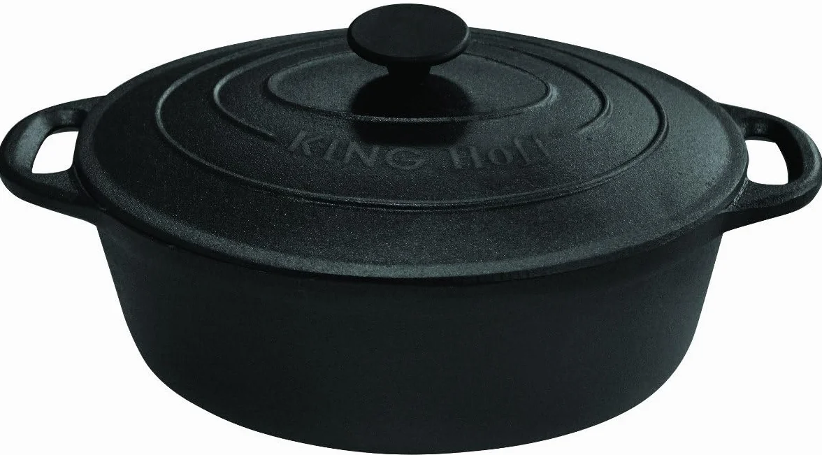 Żeliwne naczynie do pieczenia z pokrywką 6,2 l / 33 cm KINGHOFF [KH-111]