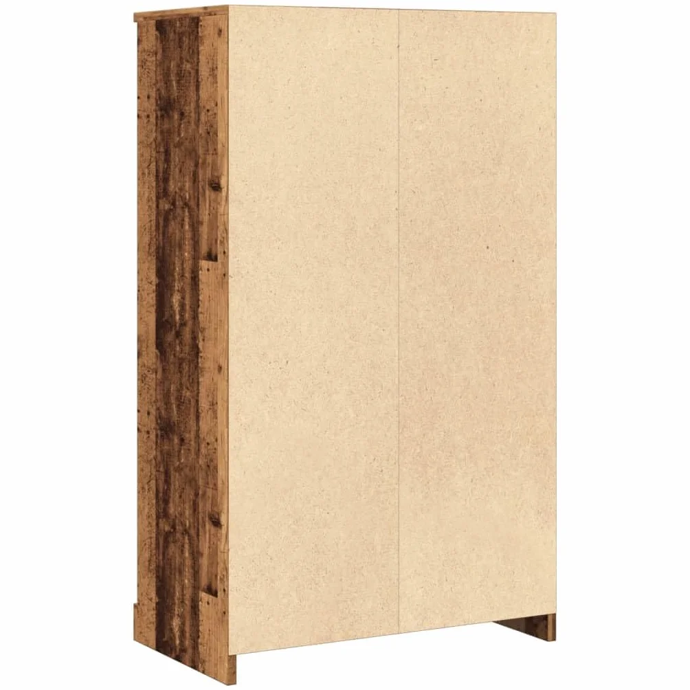 Générique Bufet o wysokim starym drewnie inżynieryjnym 60x35,5x103,5 cm, meble do salonu z drzwiami i dużą przestrzenią do przechowywania, ponadczasowy minimalistyczny design
