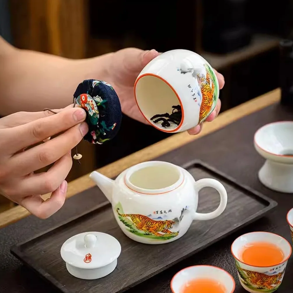 Przechowywanie herbaty Ceramiczne puszki na herbatę do użytku domowego Zamknięte puszki Przechowywanie Puszki na herbatę Wielofunkcyjny magazyn herbaty Luźna herbata liściasta Kanistry kuchenne