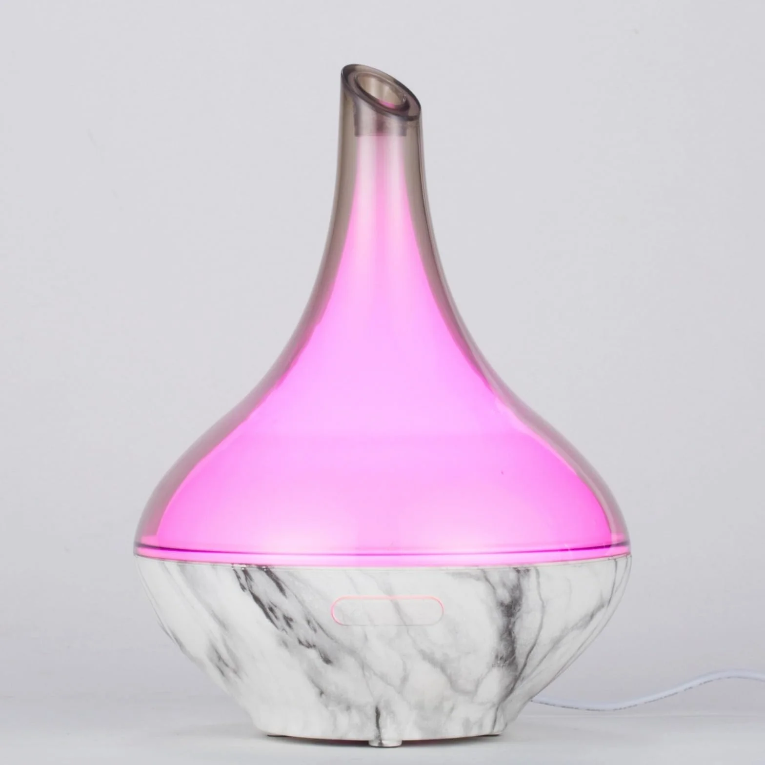 Zen'Aroma Dyfuzor olejku Hestia, ultradźwiękowy dyfuzor do aromaterapii zimnej, elektryczny dyfuzor nawilżacza, konfigurowalne oświetlenie LED, nowoczesny design, cichy i kompaktowy