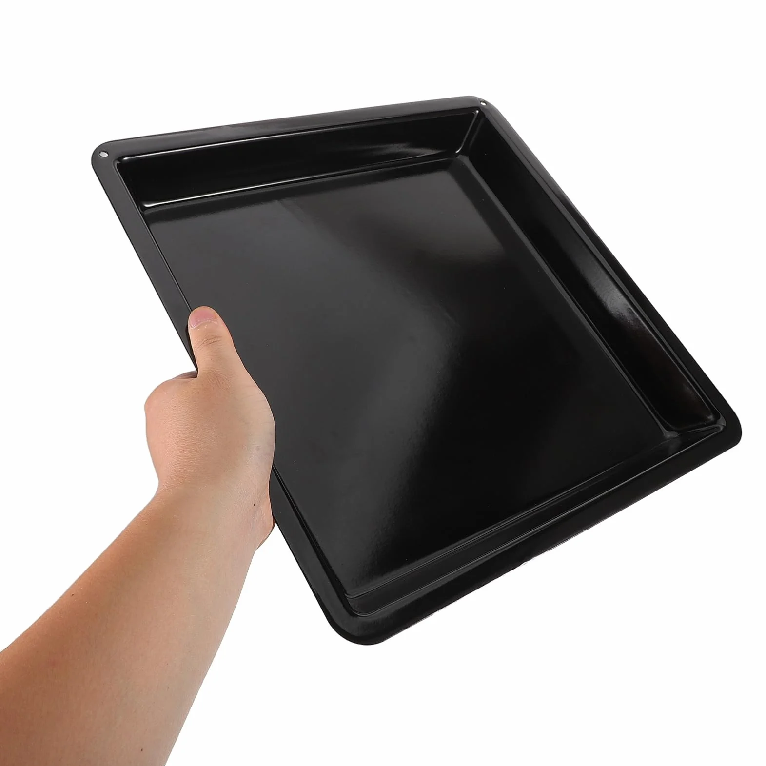 LIFKOME Blacha Do Pieczenia Stali Węglowej Do Serwowania Z Powłoką Nieprzywierającą - 322 X 322 X 32 Cm Do Pieczenia W Cateringu I Na Dużą Skalę