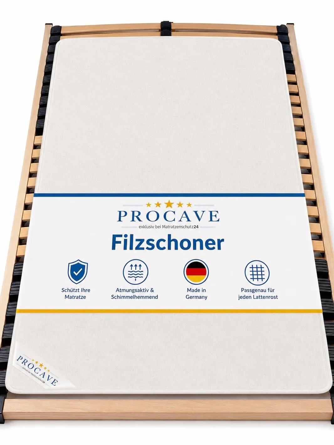 PROCAVE ochraniacz filcowy 90 x 200 cm biały