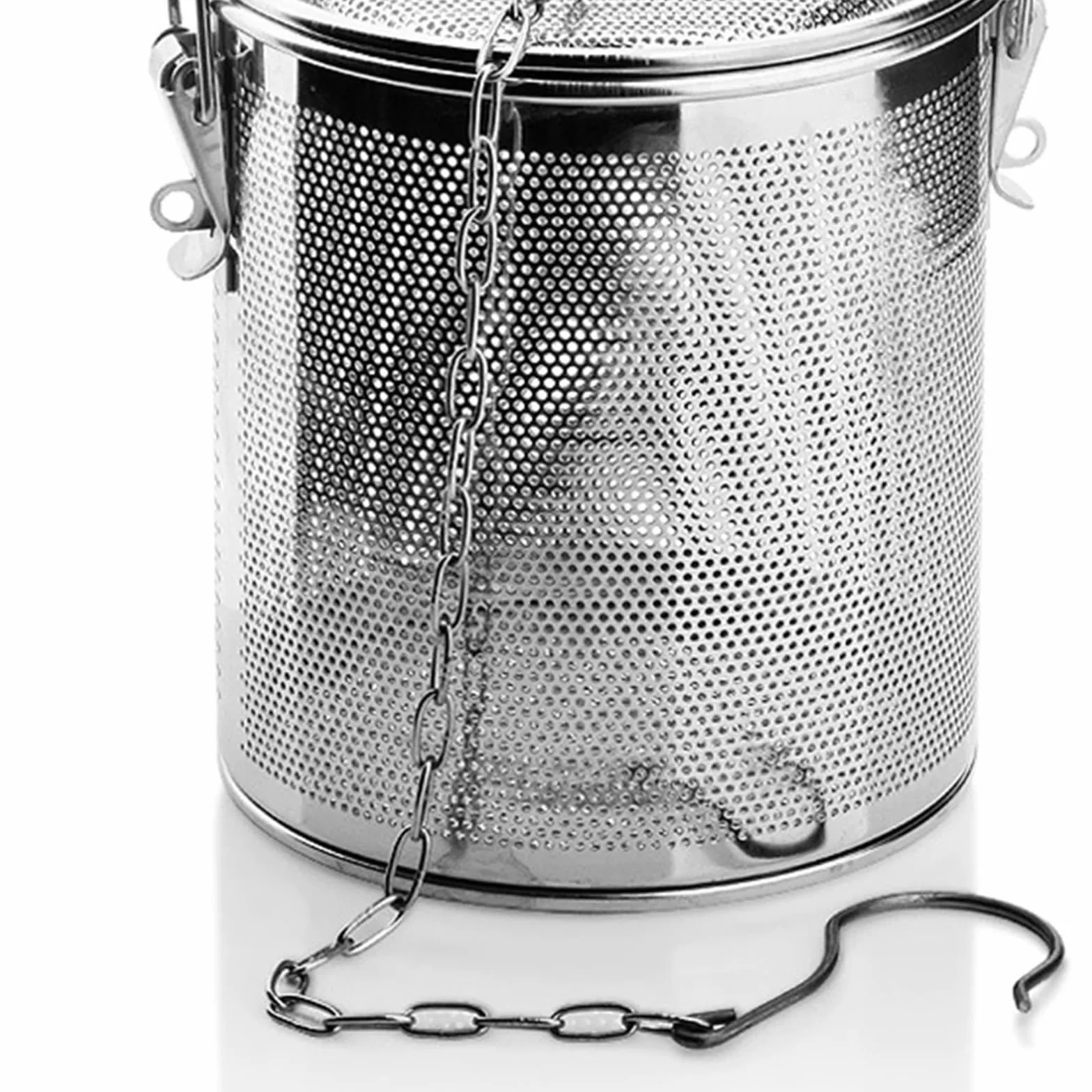 Sito do mąki 1 szt. 304 ze stali nierdzewnej zaparzacz do herbaty sitko do przypraw drobne oczka do zupy przyprawy koszyk separacyjny,Przesiewacz do mąki(0.3L)