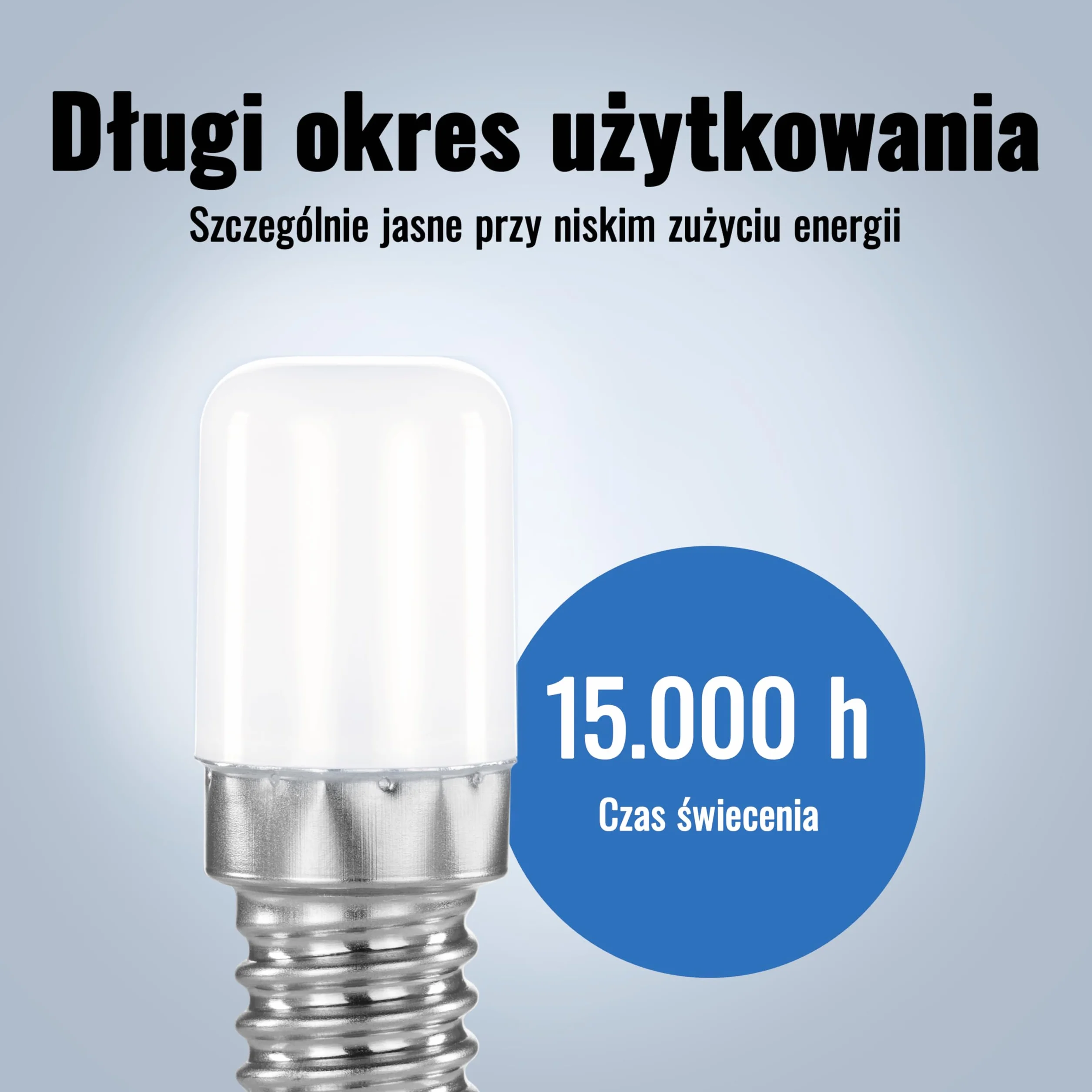 Poppstar żarówka LED do lodówek (E14, 1,6W, zimna biel, 150 lm (16W), 6000 K), 2 sztuki
