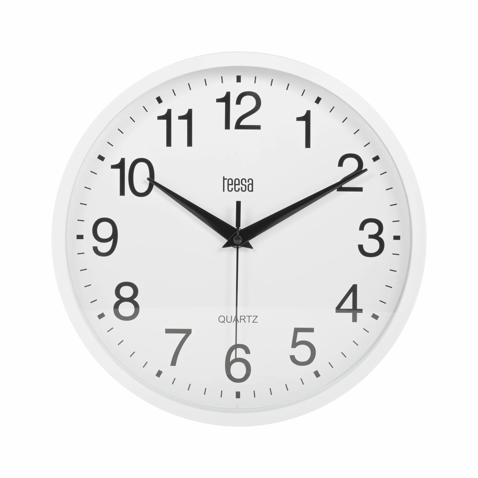 Teesa Zegar Analogowy Ścienny Uniwersalny 25 cm TSA0037 Biały