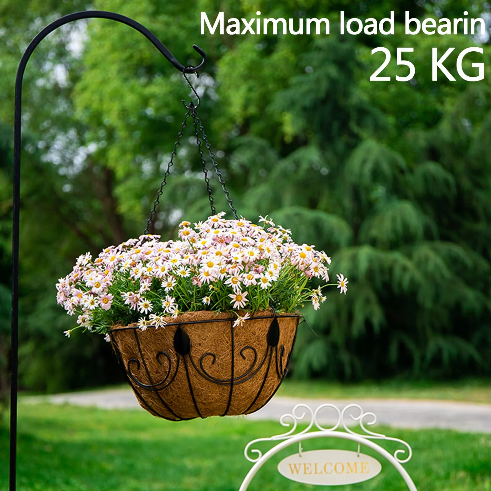 LISOPO Haczyki w kształcie litery S 12 sztuk czarne S-hook aluminium