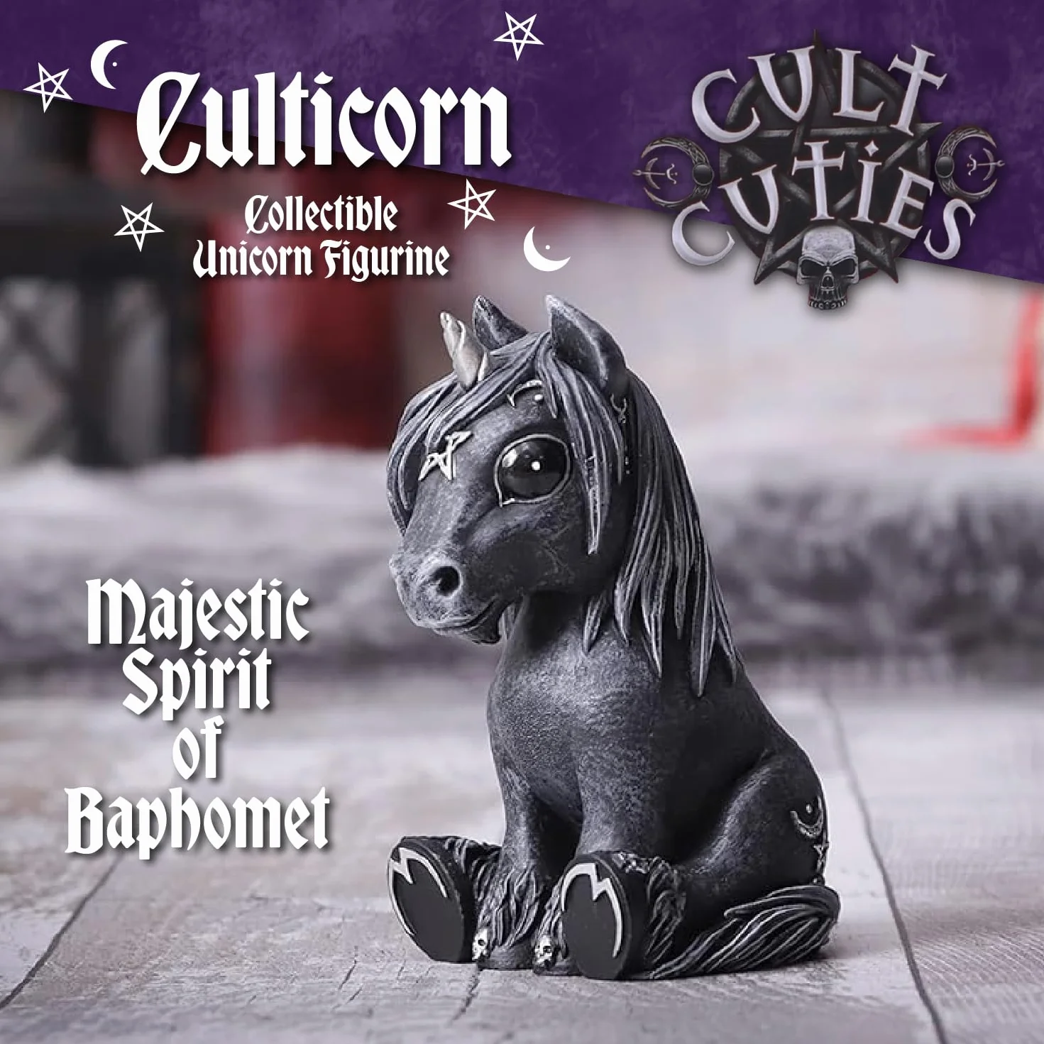 Nemesis Now Cult Cuties Culticorn, czarny, 10,2 cm