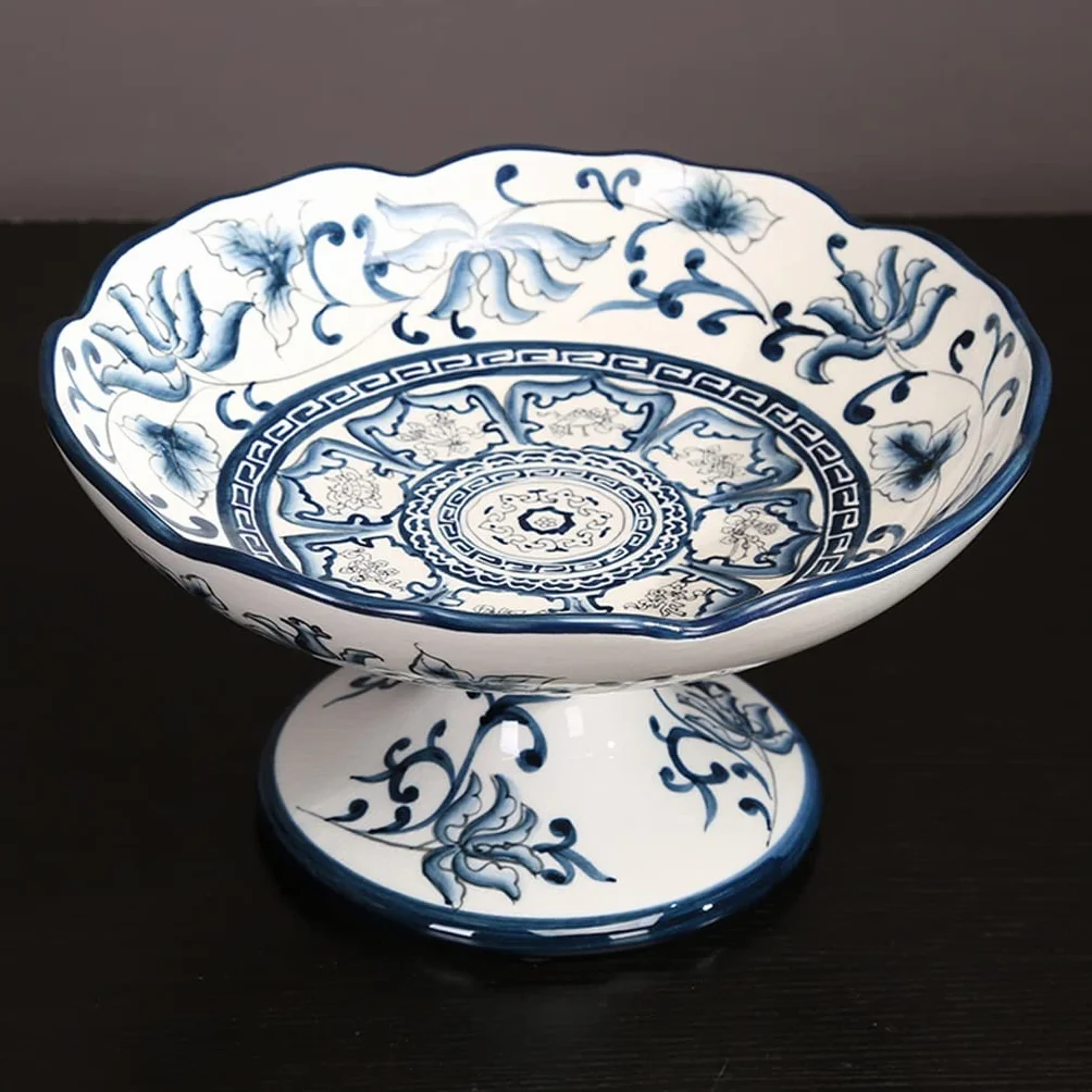 Kosze do przechowywania owoców, miski na owoce, 11,4" Miski na owoce, taca na owoce i półmiski, talerze do serwowania owoców, porcelanowe naczynia do serwowania na przyję
