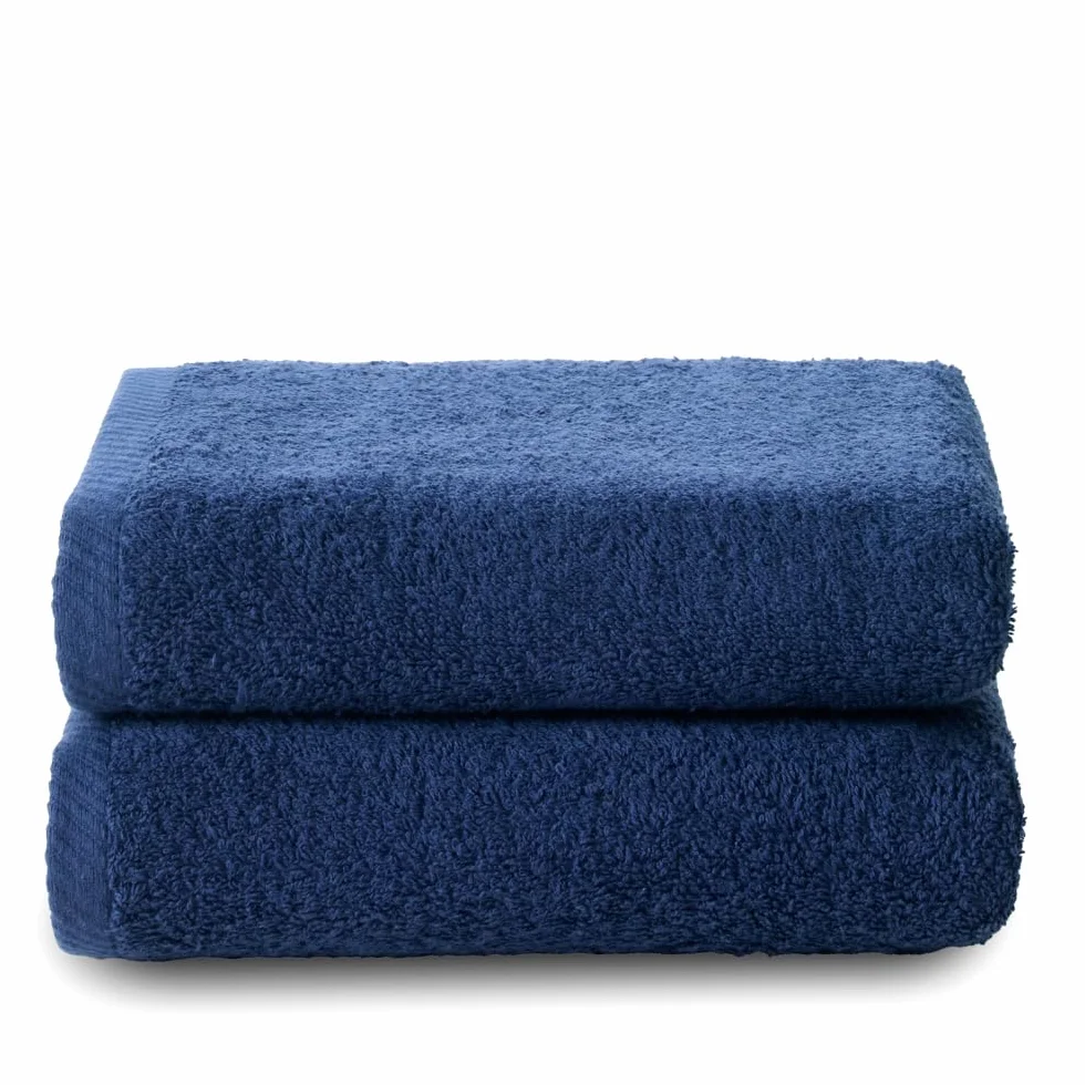 Top Towel - Plus - Duże ręczniki kąpielowe - Ręczniki kąpielowe - 2 ręczniki do rąk lub umywalki - 50 x 100 cm - 100% bawełna - Granatowy