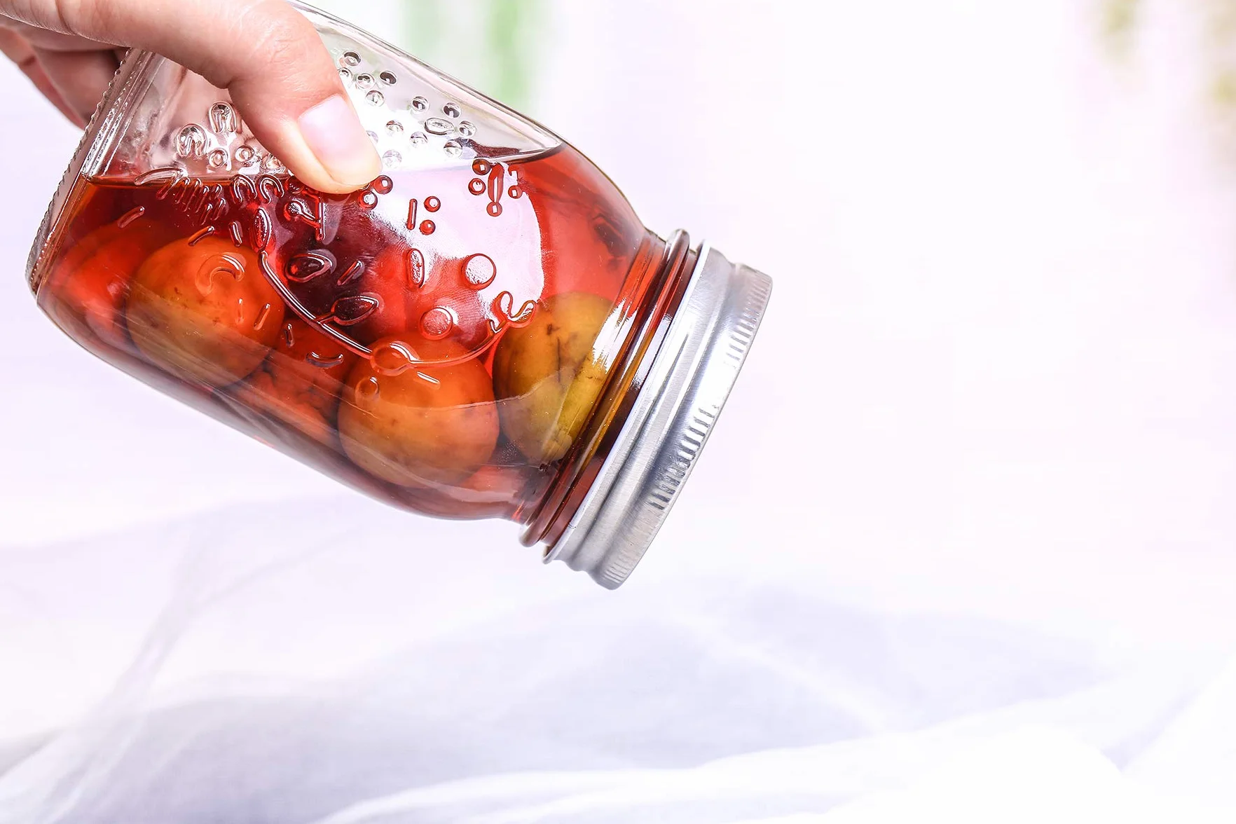 Hovico Słoiki mason, 480 ml, ze zwykłymi pokrywkami i taśmami, idealne do dżemu, nadaje się do mycia w zmywarce, do fermentacji, kombuchy, kefiru, przechowywania i konserwowania, przezroczyste, zestaw