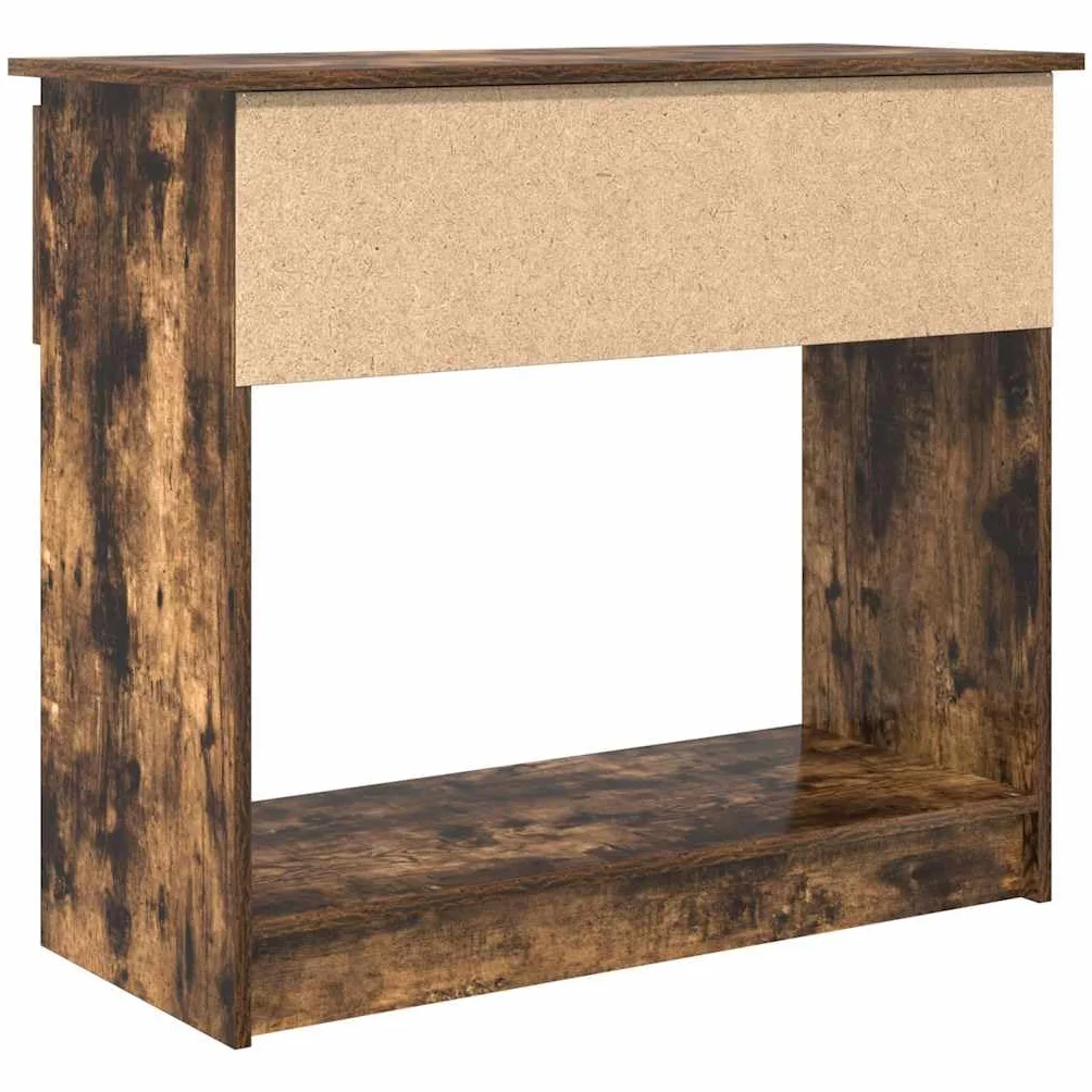 Générique Konsola stołowa z szufladami Chene Dym 85,5x38,5x74,5 cm | Stabilne drewno konstrukcyjne, gładka powierzchnia, łatwe czyszczenie, wszechstronne przechowywanie