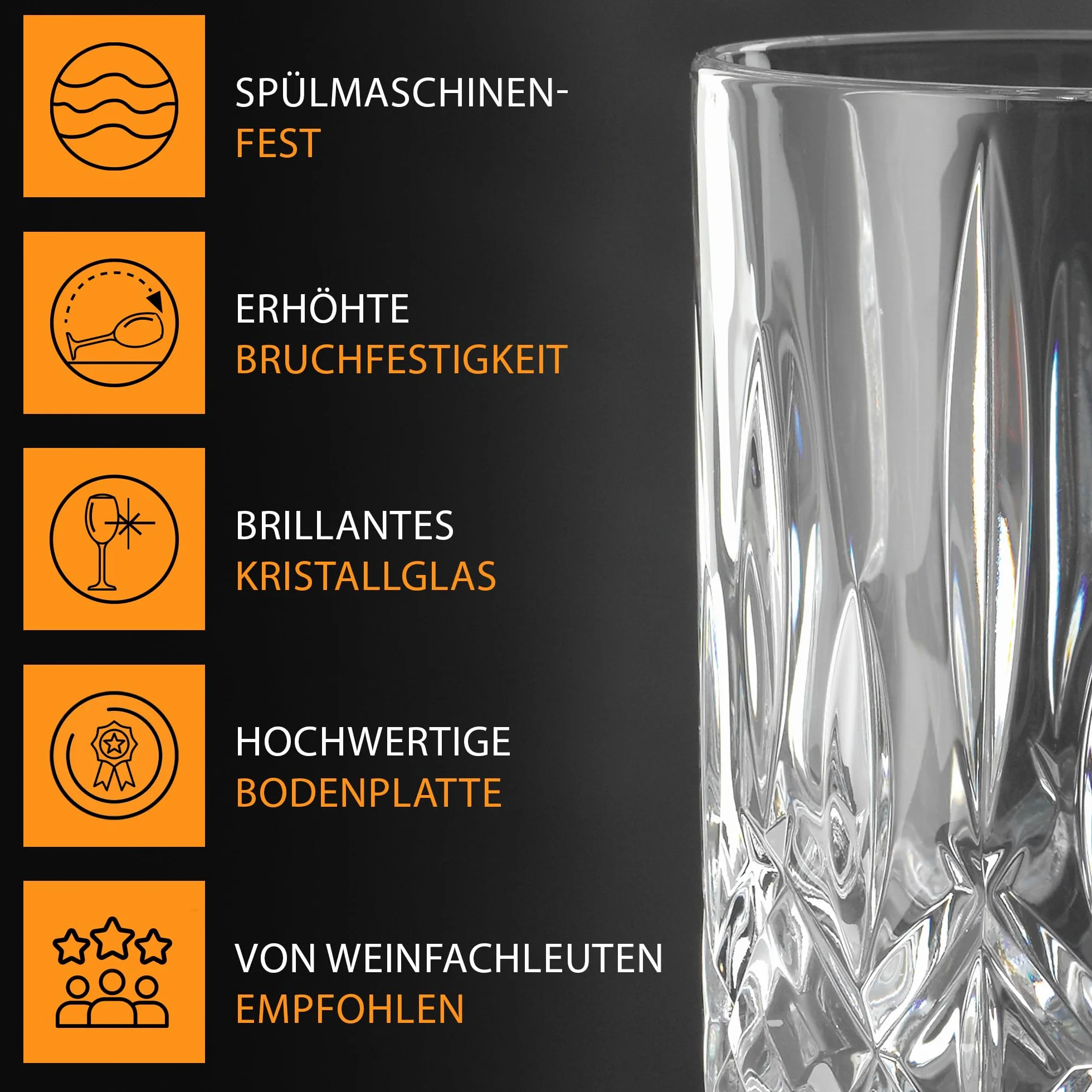 Spiegelau & Nachtmann 103748 4-częściowy zestaw kieliszków do likieru, szkło kryształowe, 57 ml, Noblesse