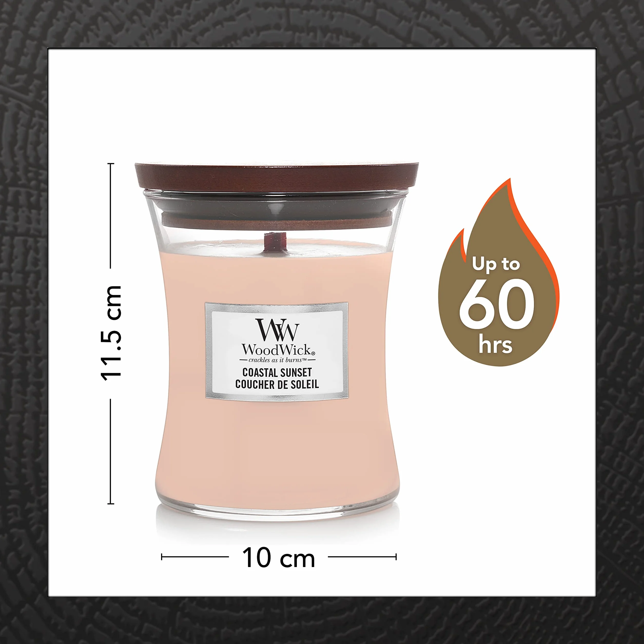 WoodWick 1699066E, Zestaw upominkowy świec zapachowych | Kwiatowe mini świece zapachowe klepsydry z krukającymi knotami | pudełko na prezent | 3 sztuki