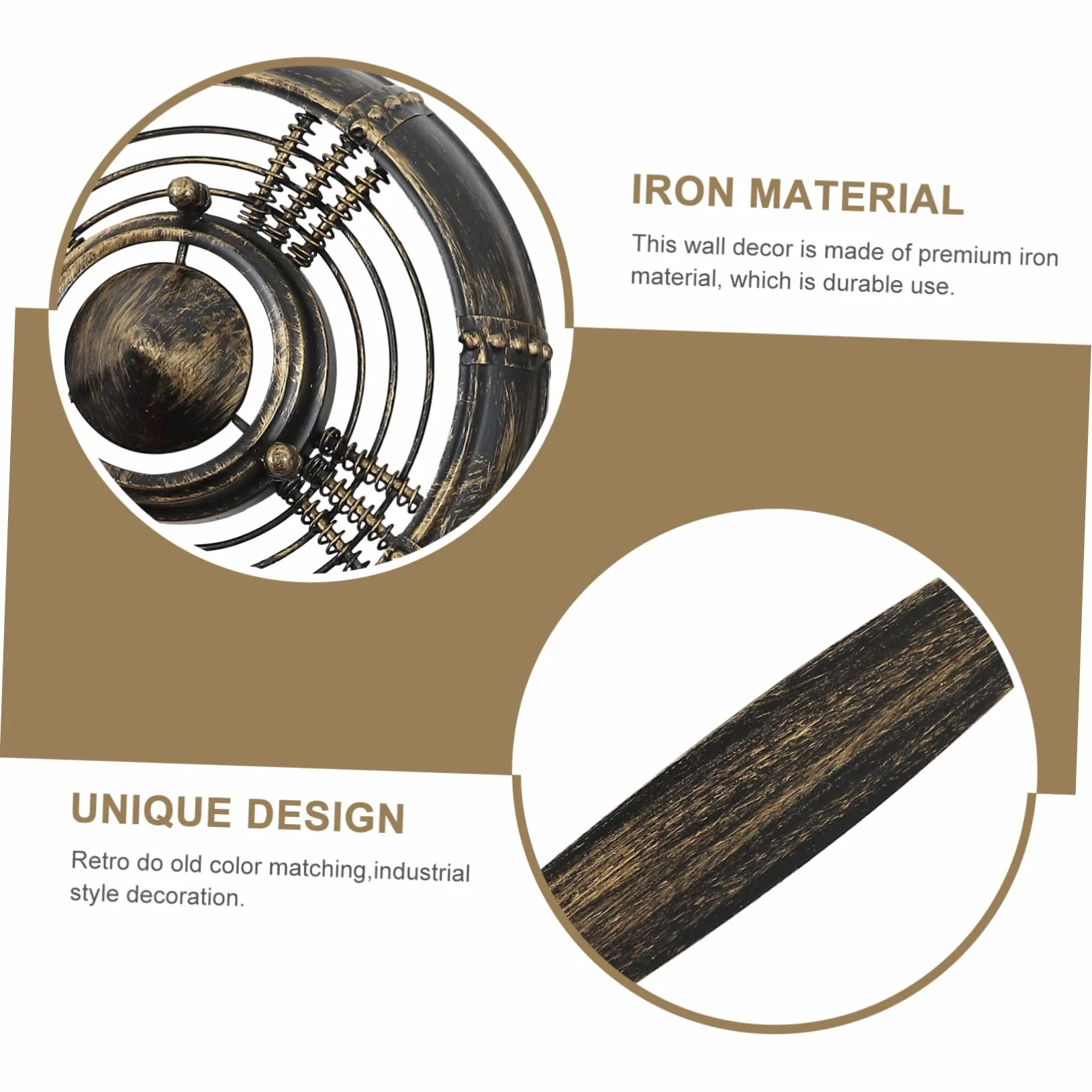 Ipetboom Industrialny Dekoracyjny Model Śmigła Do Zawieszenia Ścianę Metalowa Ozdoba Stylu Retro Do Salonu Biura i Kawiarni Unikalny Wiszący Element Dekoracyjny