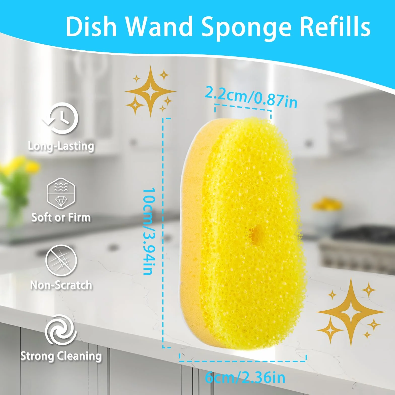 Wkłady zamienne do gąbki Scrub Daddy – wymienne głowice do czyszczenia naczyń