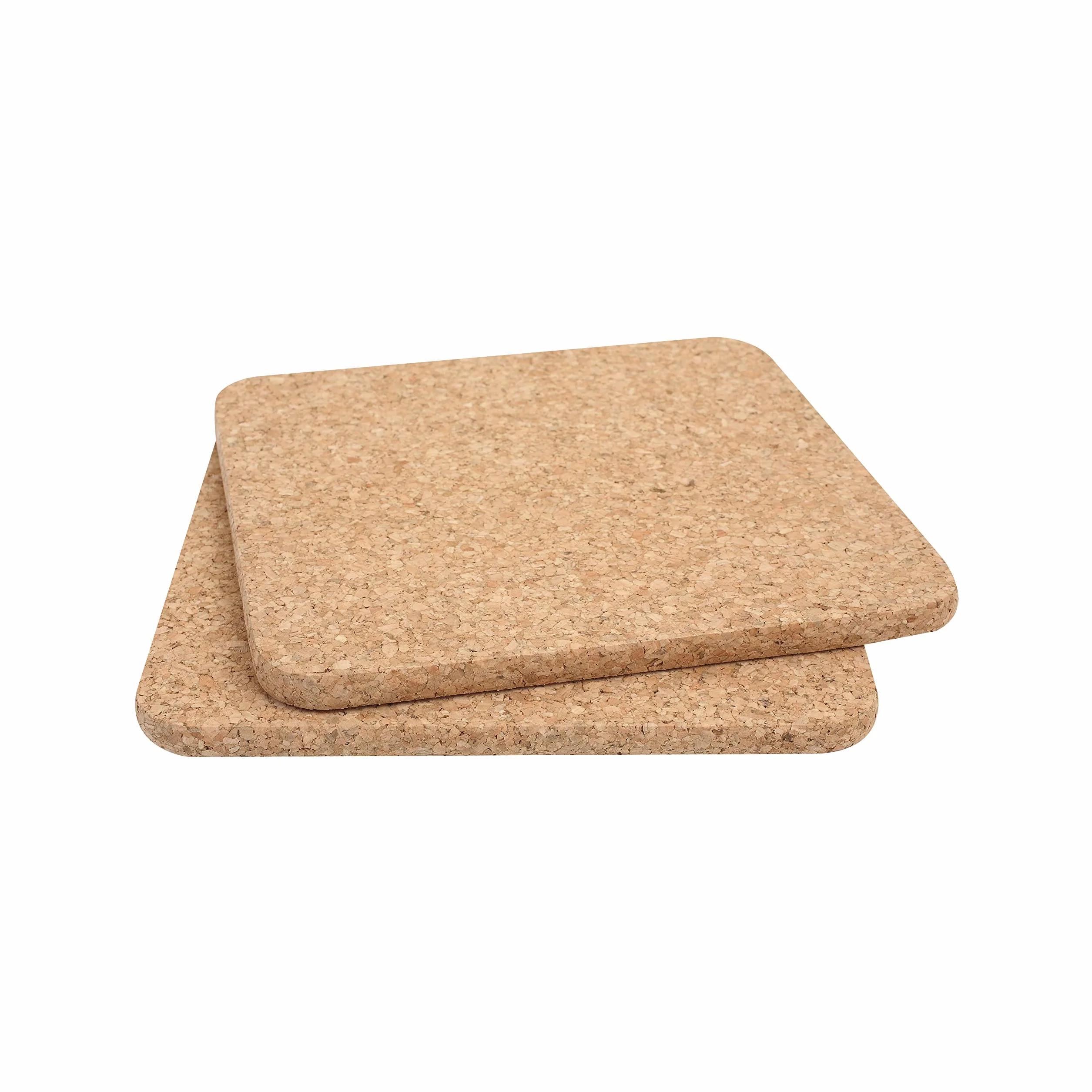 T&G Zestaw 2 stojaków na garnki z certyfikatem FSC z korkiem, 2 sztuki, 20 x 20 x 0,9 cm