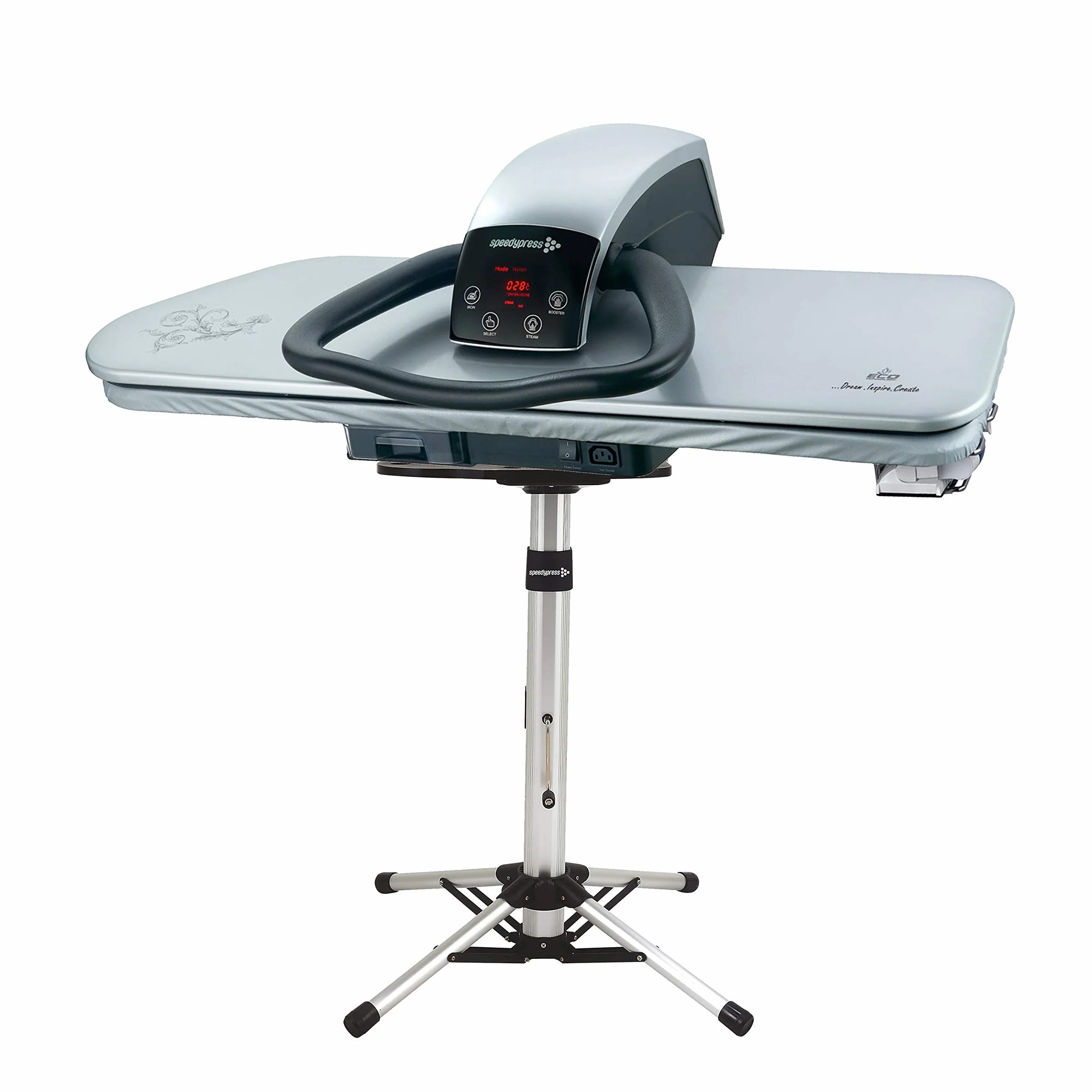 Speedypress Prasowanie parowe 101HD-Silver Heavy Duty Professional 101 cm ze stojakiem