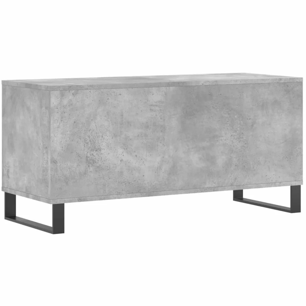 Szafa panelowa, betonowa, szara, 100 x 38 x 48 cm, materiał drewnopochodny, miejsce do przechowywania płyt winylowych