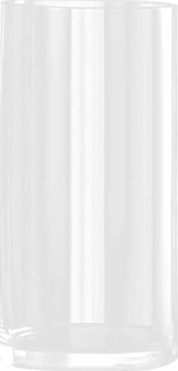 LOMUG Wazon cylindryczny, duży szklany wazon 30 cm, wysoki przezroczysty wazon na kwiaty, Ø 15 cm, dekoracyjny wazon cylindryczny, słoiki na świece, okrągłe, nowoczesne, duże, cylindryczne szklane