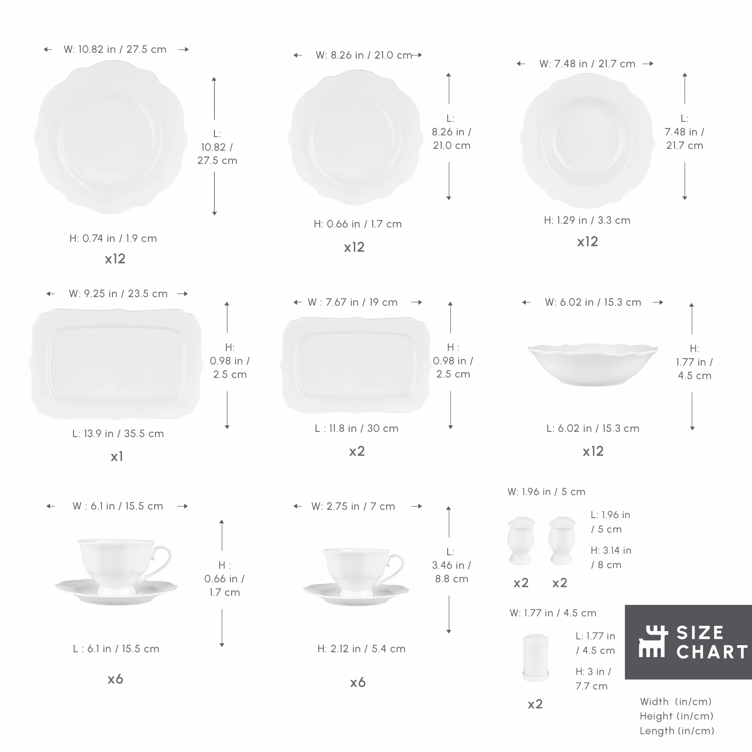 Karaca Vera Gold 84-częściowy zestaw naczyń dla 12 osób, elegancki i wysokiej jakości porcelanowy zestaw naczyń na specjalne okazje i do codziennego użytku