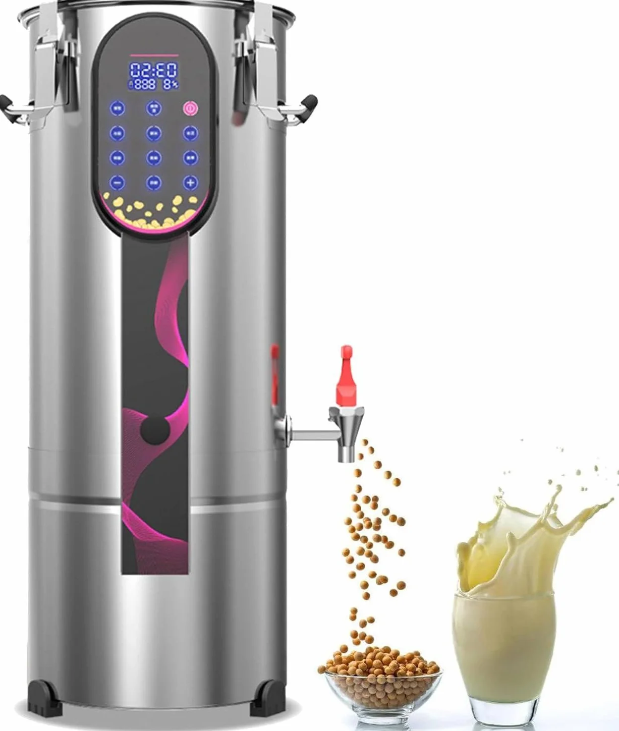 Komercyjna maszyna do produkcji soi o pojemności 11 l/18 l/22 l, automatyczna maszyna do produkcji mleka sojowego z usuwaniem żużlu, mielenie z dużą prędkością 26 000 obr./min (22L)