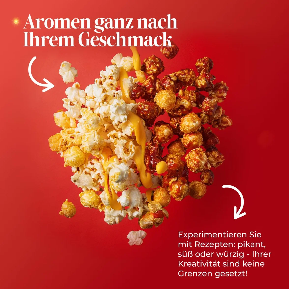 NK Retro popcorn elektryczny maszyna do popcornu 1200 W, łatwy w użyciu przycisk, gotowy do przygotowania w 2 minuty, gorące powietrze, rozmiar 0,3 l, przenośny, idealny do domu (biały)