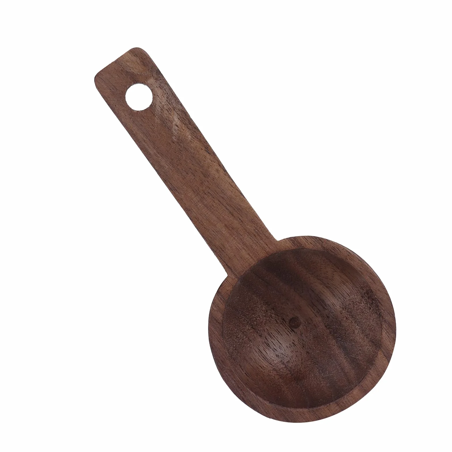 Drewno Orzechowe Łyżki Pomiarowe do Kawy Łyżeczki do Kawy Herbata Cukier Mąka Przyprawy Trwałe Artystyczne Ekologiczne ((1 na sprzedaż) #2 108mm drewno orzechowe)