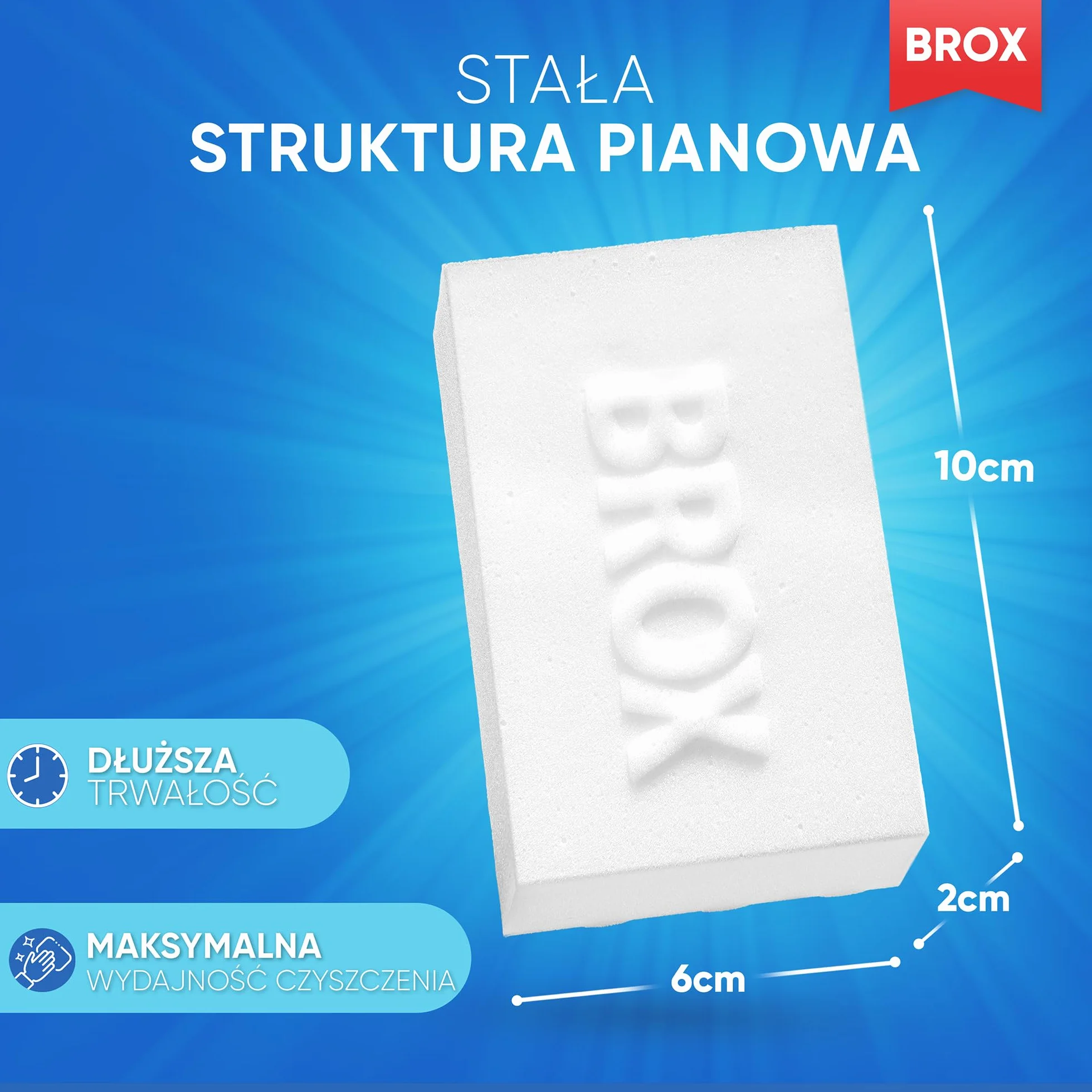 BROX® 18x Magiczna guma – Gąbki czyszczące – Guma do czyszczenia butów – Środek do czyszczenia butów – Magiczna gąbka do trampek, usuwa plamy i uporczywe zabrudzenia – Środek do usuwania plam