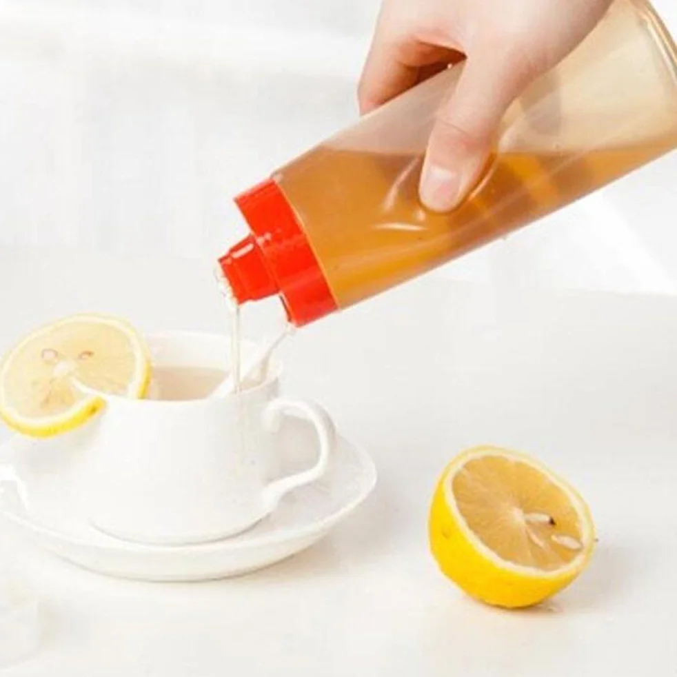 2 butelki do wyciskania, 300 ml, bez BPA, z 4 otworami, plastikowe, grube butelki do sosów, sosów, keczupu, na sosy, do sosów, sosów, sosów, sosów, sosów, na sosy, do sosów