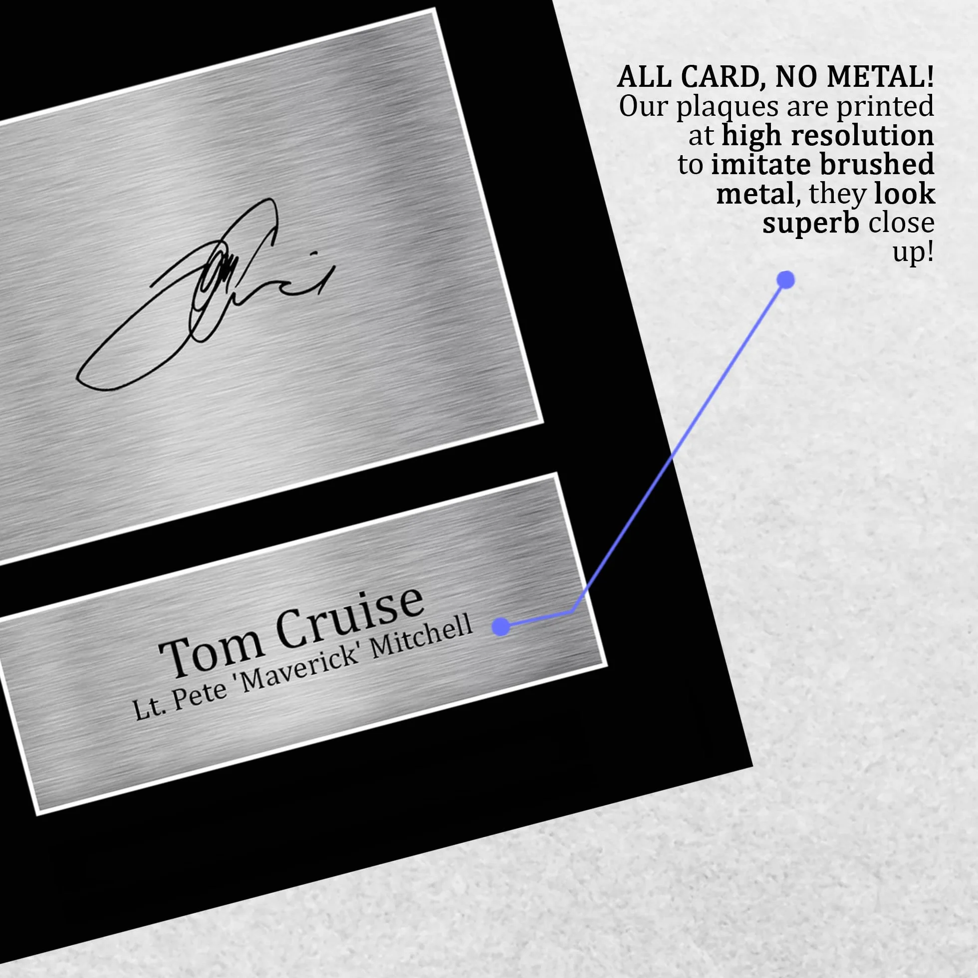 A4 Tom Cruise Top Gun Maverick Podpisane Zdjęcie Z Autografem Pamiątka Filmowa