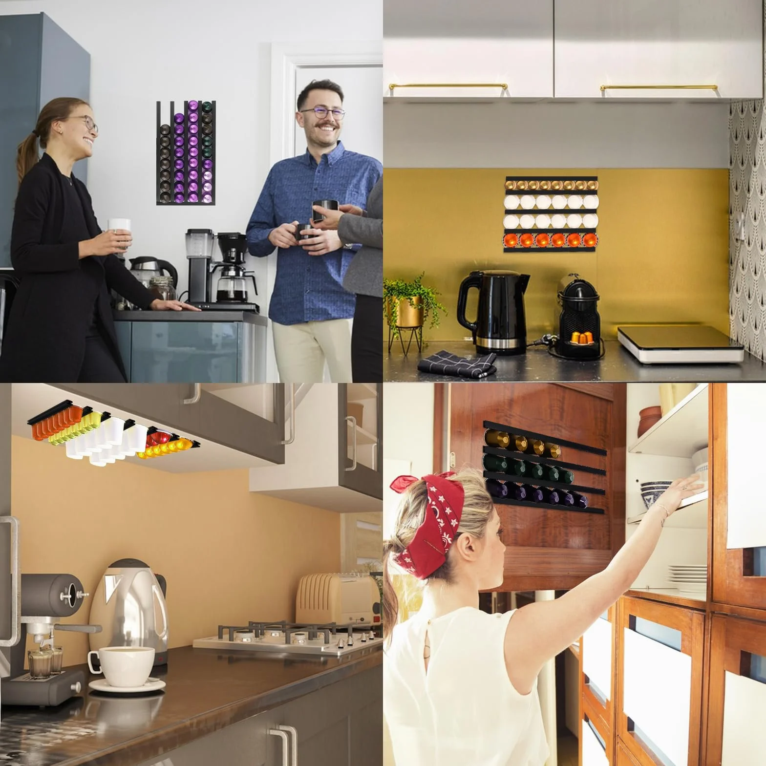 JINTANG Uchwyt na kapsułki do kawy Vertuo, kompatybilny z 54 VertuoLine lub 72 Nespresso Original Line