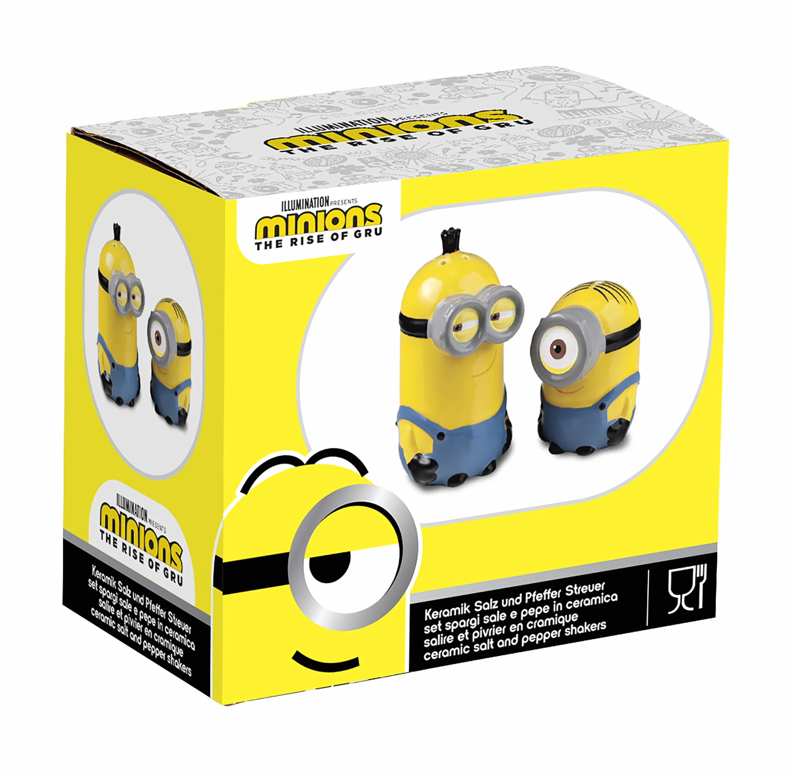 Minions Ceramiczny zestaw solniczki i pieprzniczki