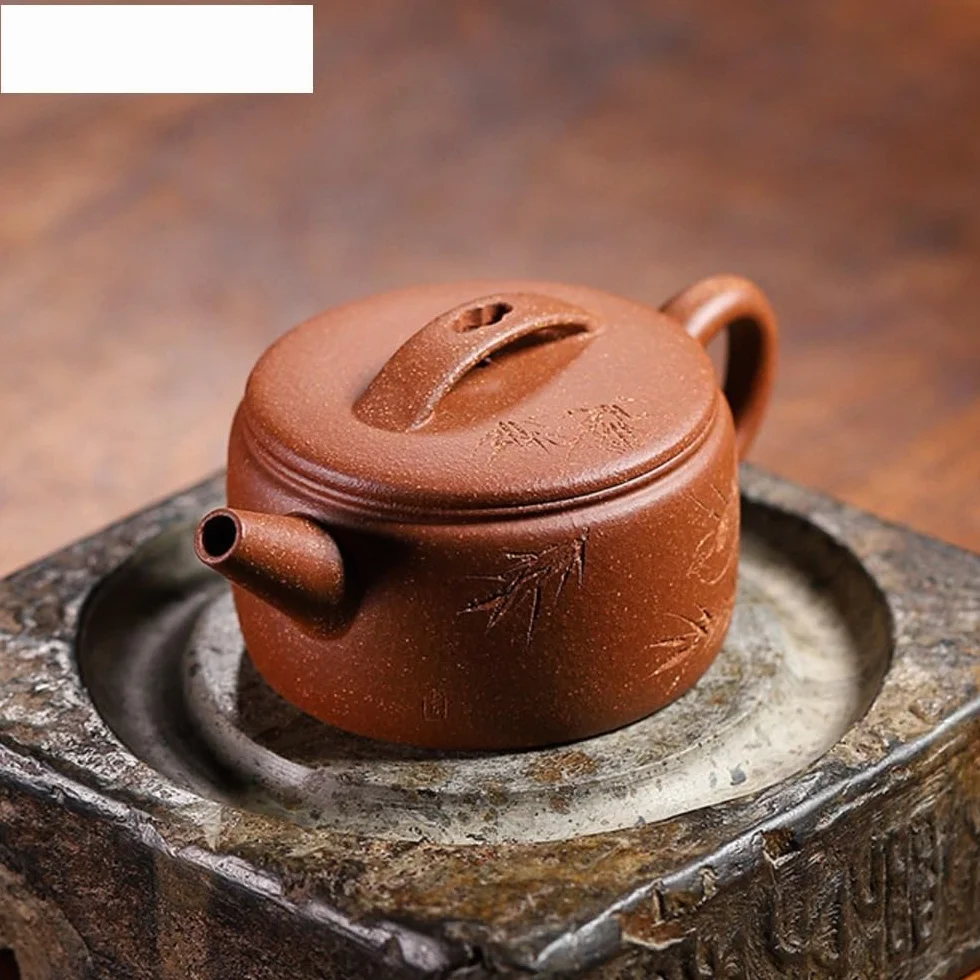 Czajniczek 120 ml fioletowy gliniany czajniczek ręcznie robiony garnek surowa ruda glina zjazdowa herbata czajnik zisha zestaw do herbaty chiński dzbanek do herbaty, mleka, kawy, czajniczek biurowy