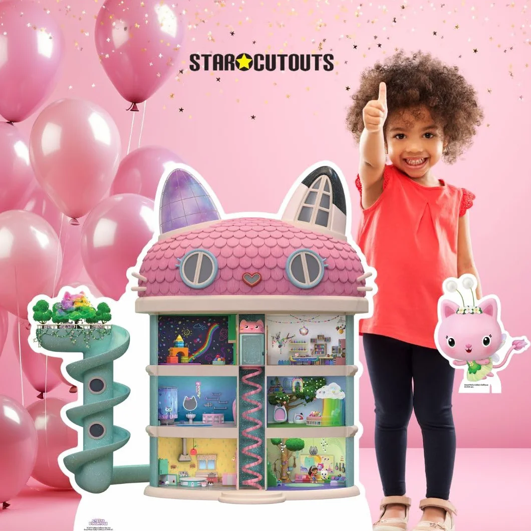 Star Cutouts SC4277 Gabby's Dollhouse Star Mini kartonowe wycięcie idealne na urodziny, imprezy i prezenty