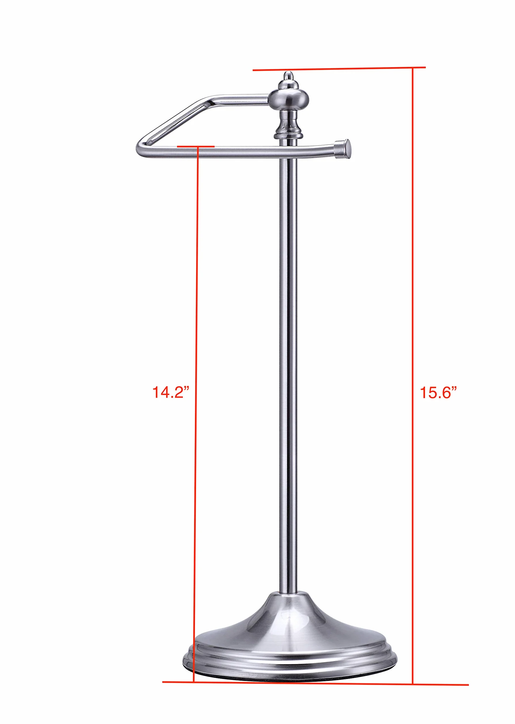 SunnyPoint metalowy uchwyt na ręczniki dekoracyjny 36 cm satynowy nikiel