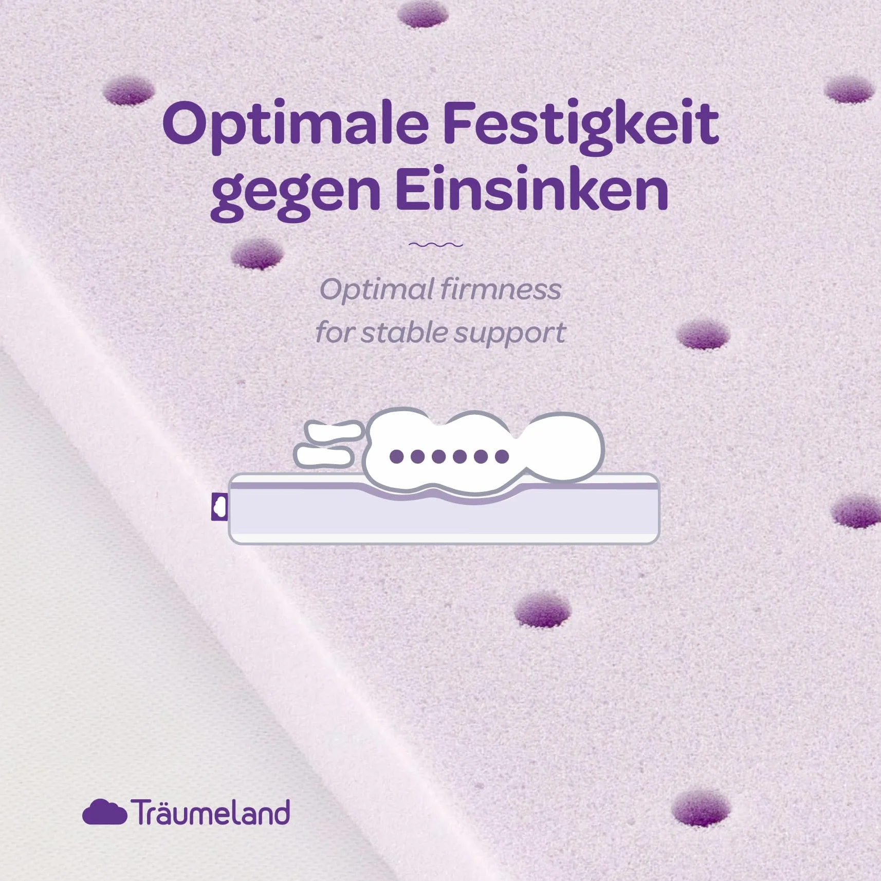 Träumeland Materac "Brise Light" do kołyski, rozmiar 45 x 90 cm, prostokątny kształt