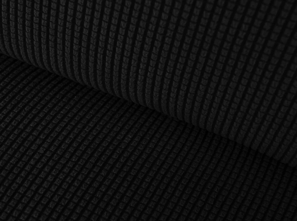 Grube pokrowce na sofę 1 2-3-4-osobowa żakardowa sofa pokrowiec antypoślizgowy łatwe dopasowanie dziewiarski poliester spandex tkanina stretch wszystkie pory roku ochraniacz na kanapę (2-osobowa: 140-185 cm, czarny)