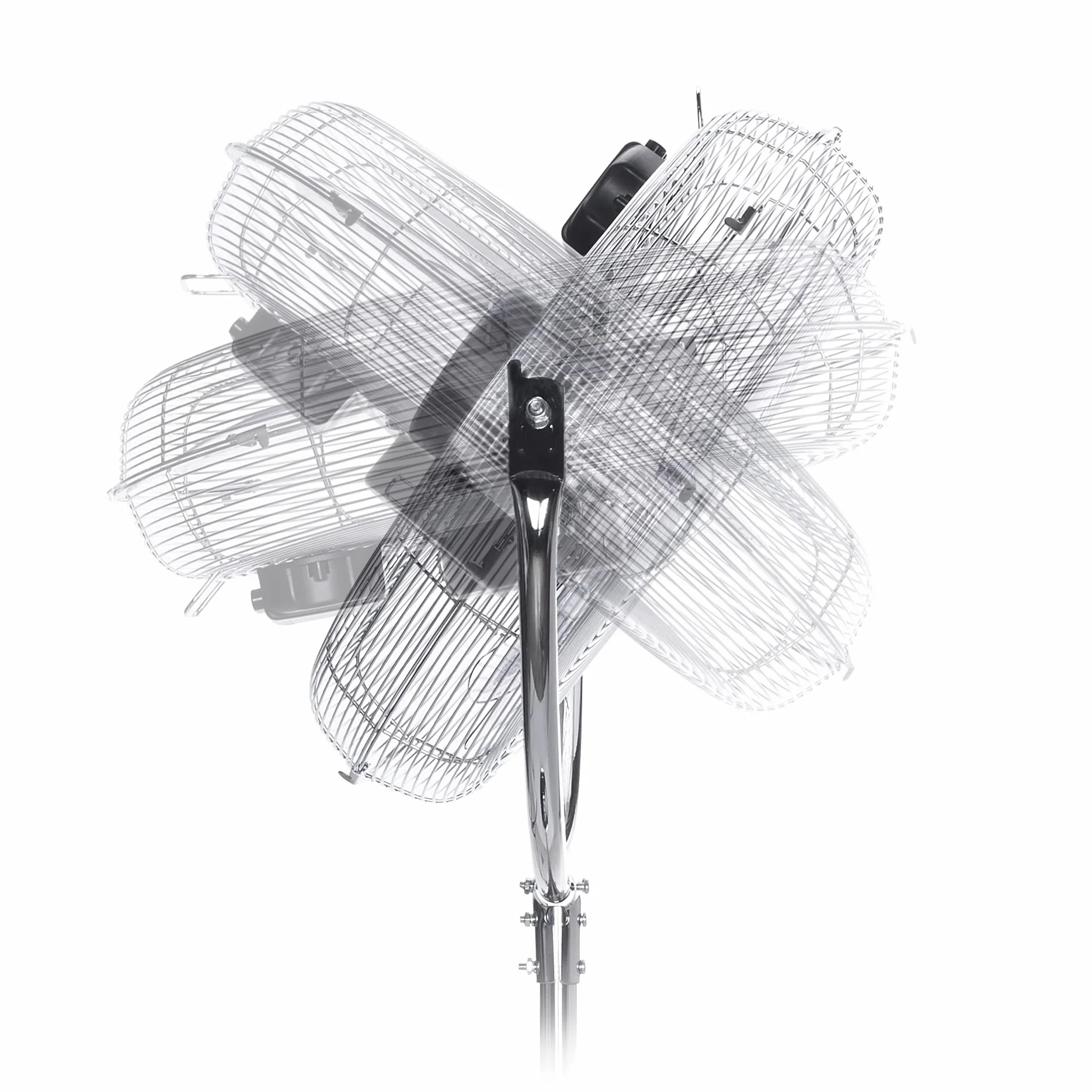 Tristar VE-5975 wentylator stojący z metalu o dużej prędkości – 100 W – 45 cm Ø – 3 stopnie – oscylacja 130°