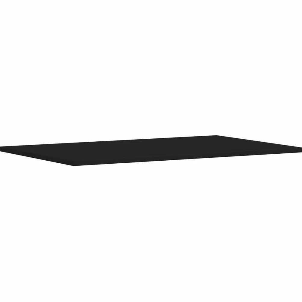 Regał na książki, 8 sztuk, czarny, z materiału drewnopochodnego, 80 x 50 x 1,5 cm, półka regałowa do regałów ściennych, modułowe rozszerzenie, do biura, salonu, sypialni, piwnicy o dużej